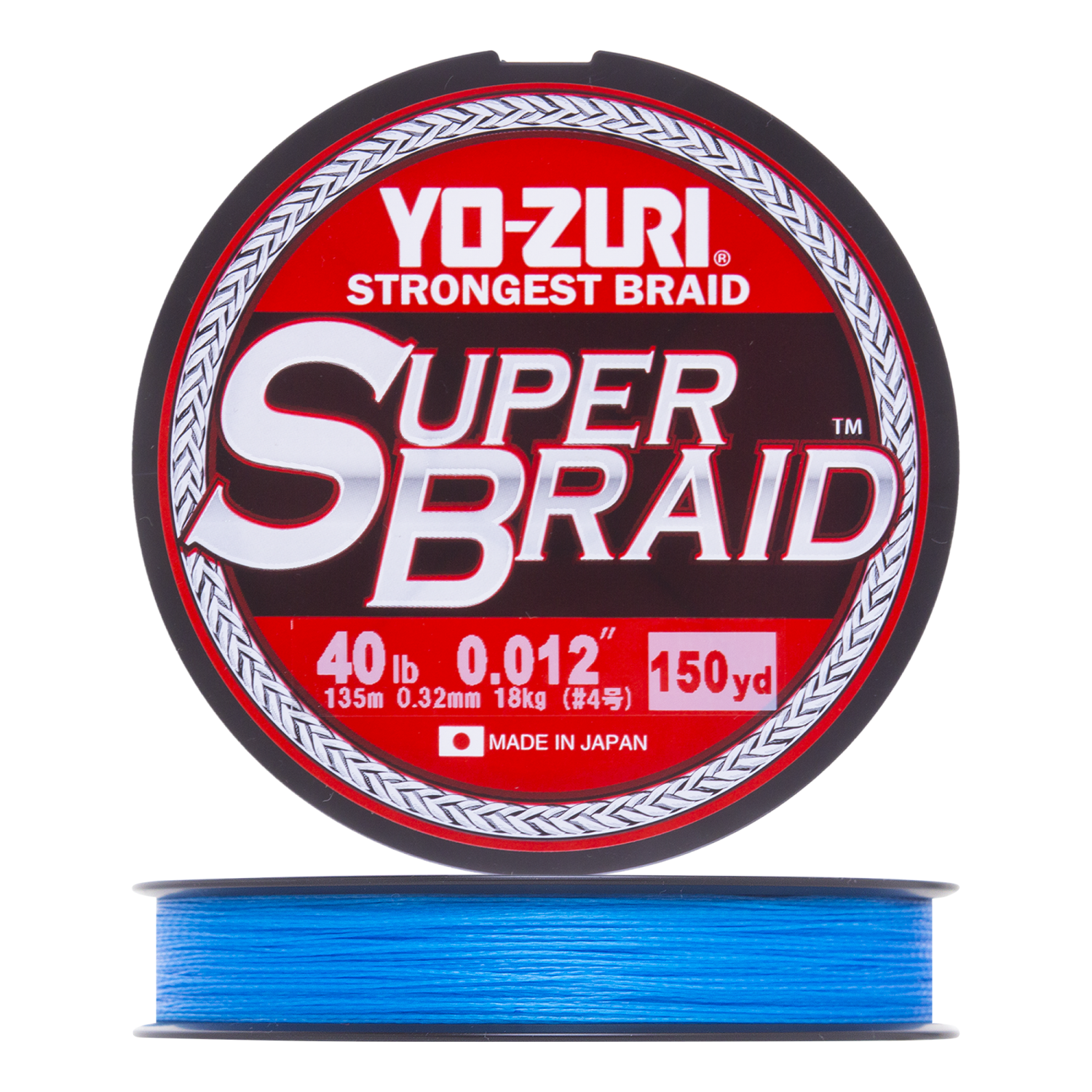 Шнур плетеный Yo-Zuri PE Superbraid 40Lb 0,32мм 135м (blue)