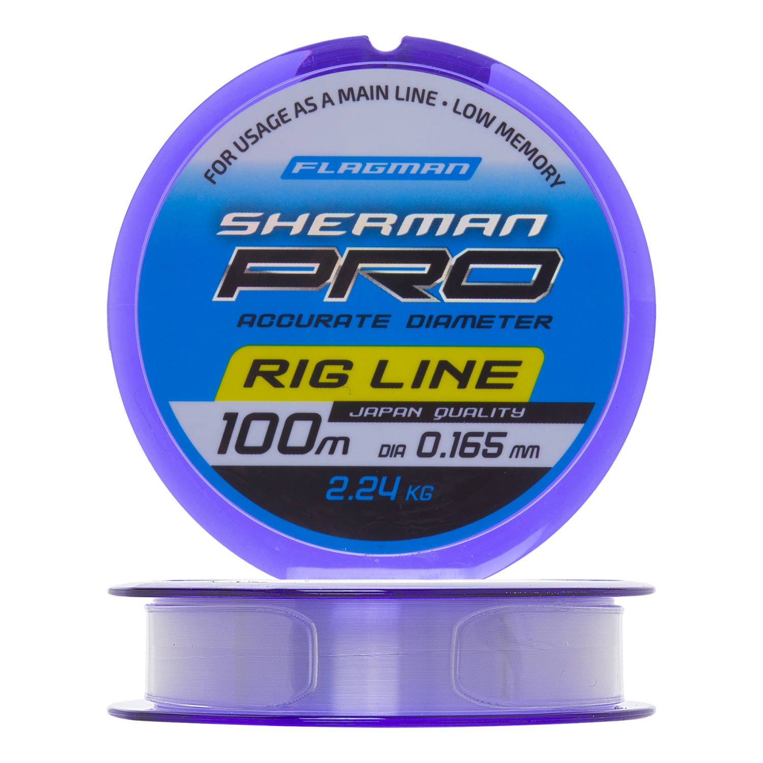 Леска монофильная Flagman Sherman Pro Rig Line 0,165мм 100м (clear)