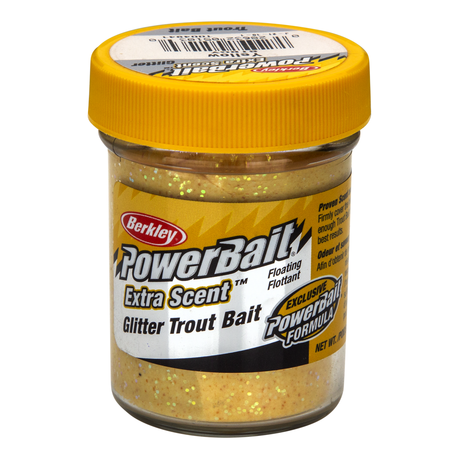 Паста форелевая Berkley PowerBait Glitter Trout Bait 50гр #Yellow