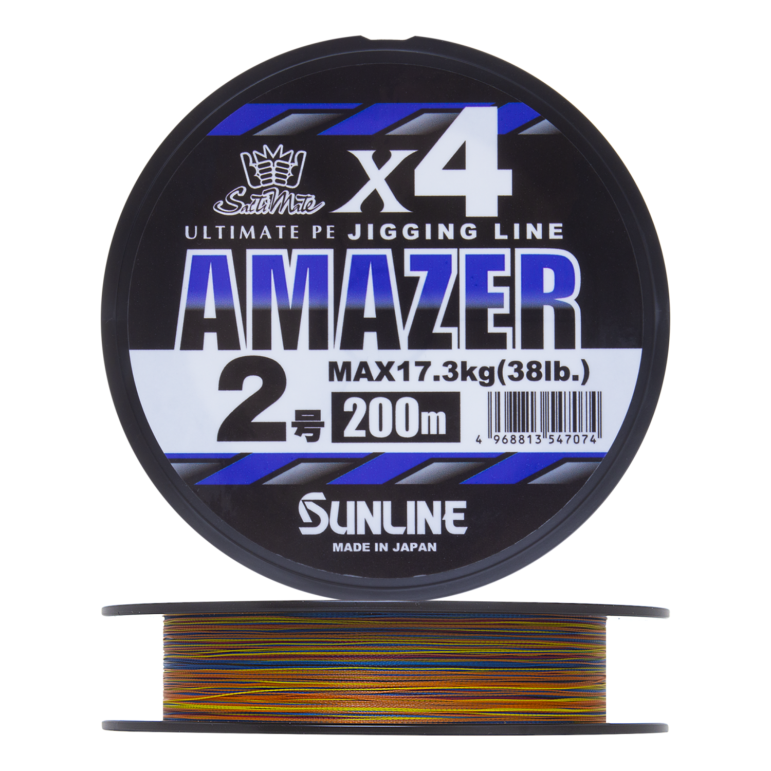 Шнур плетеный Sunline Amazer X4 #2,0 0,235мм 200м (multicolor)