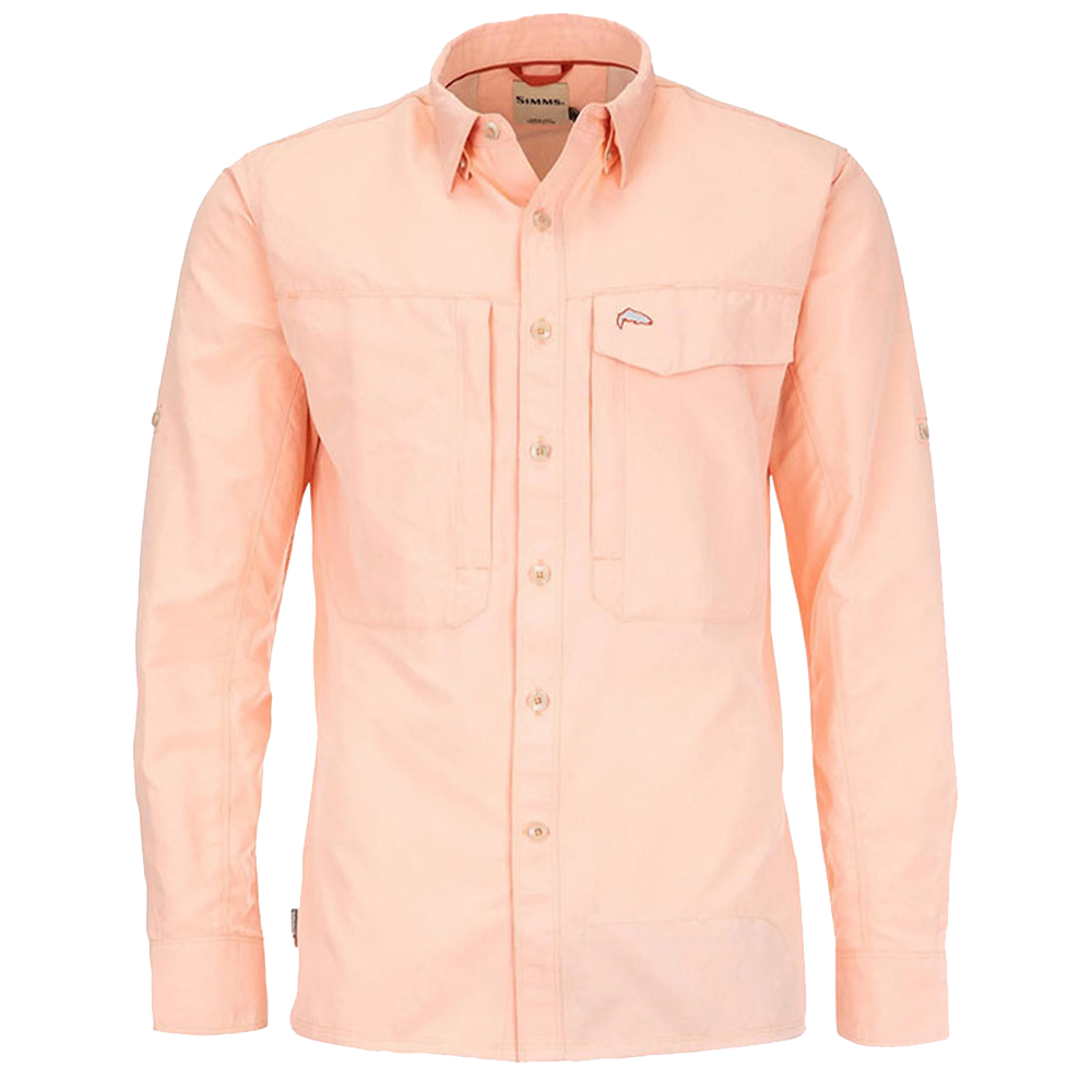 Simms L/S Guide Shirt - Coral Reef, S