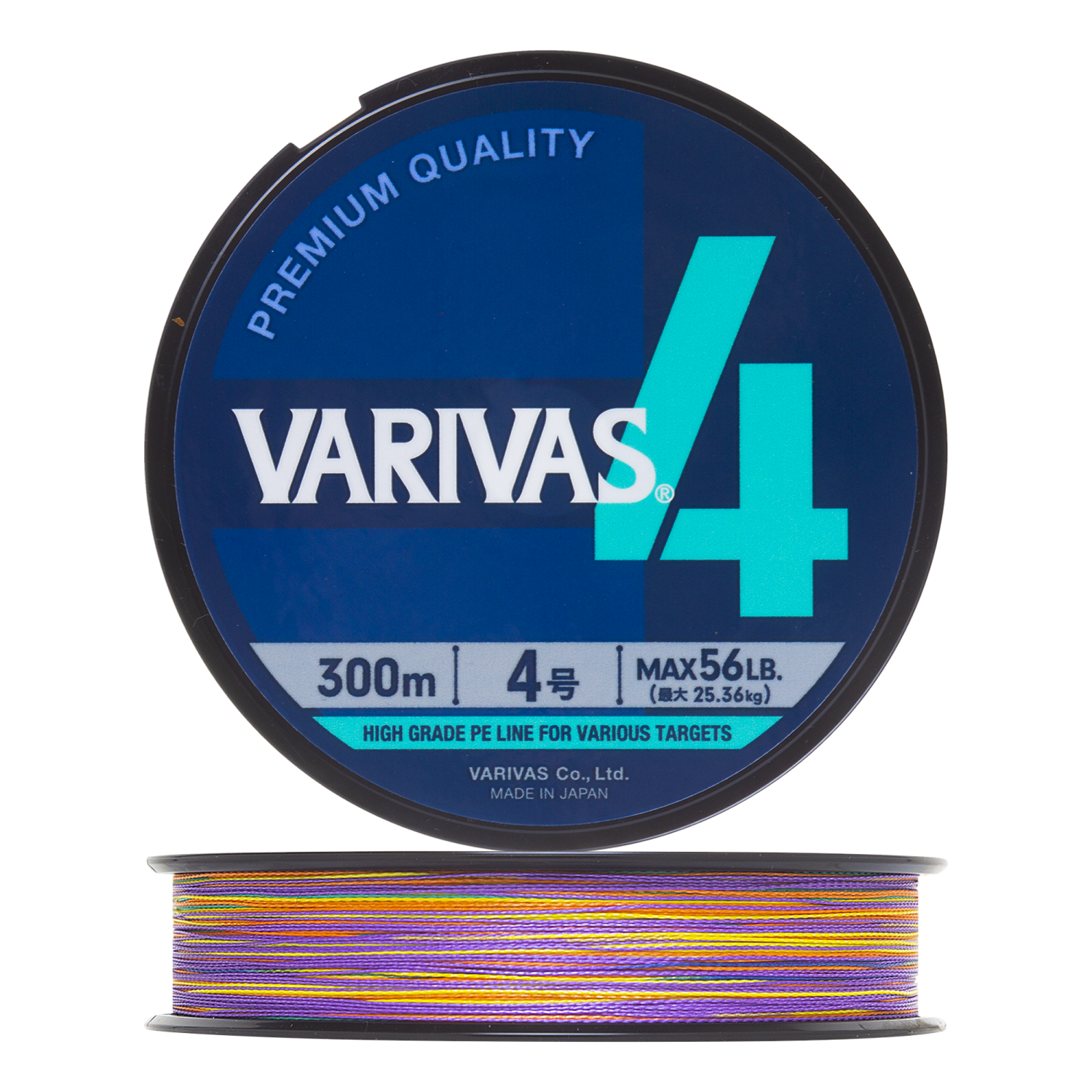 Шнур плетеный Varivas X4 Marking #4,0 0,33мм 300м (multicolor)