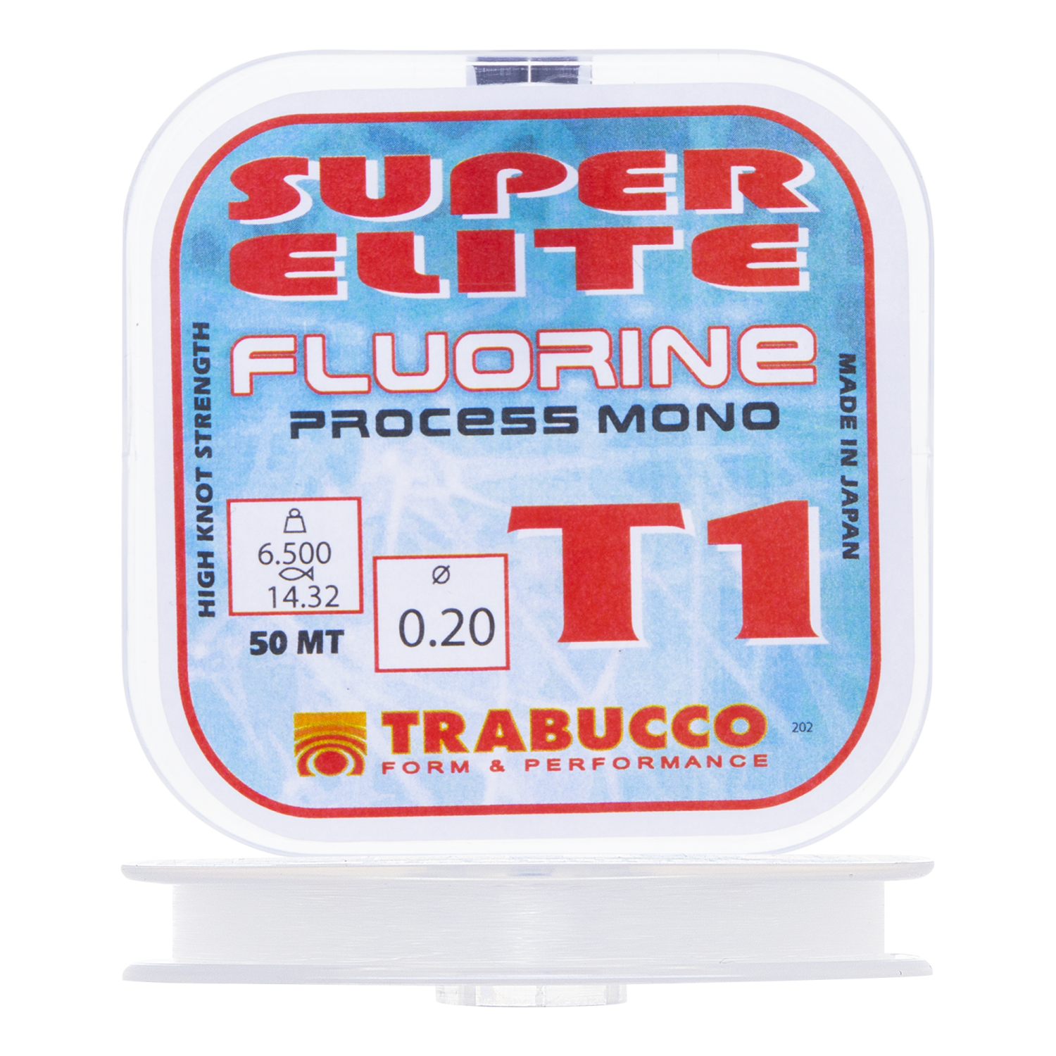 Леска монофильная Trabucco Super Elite T1 Fluorine 0,20мм 50м (clear)