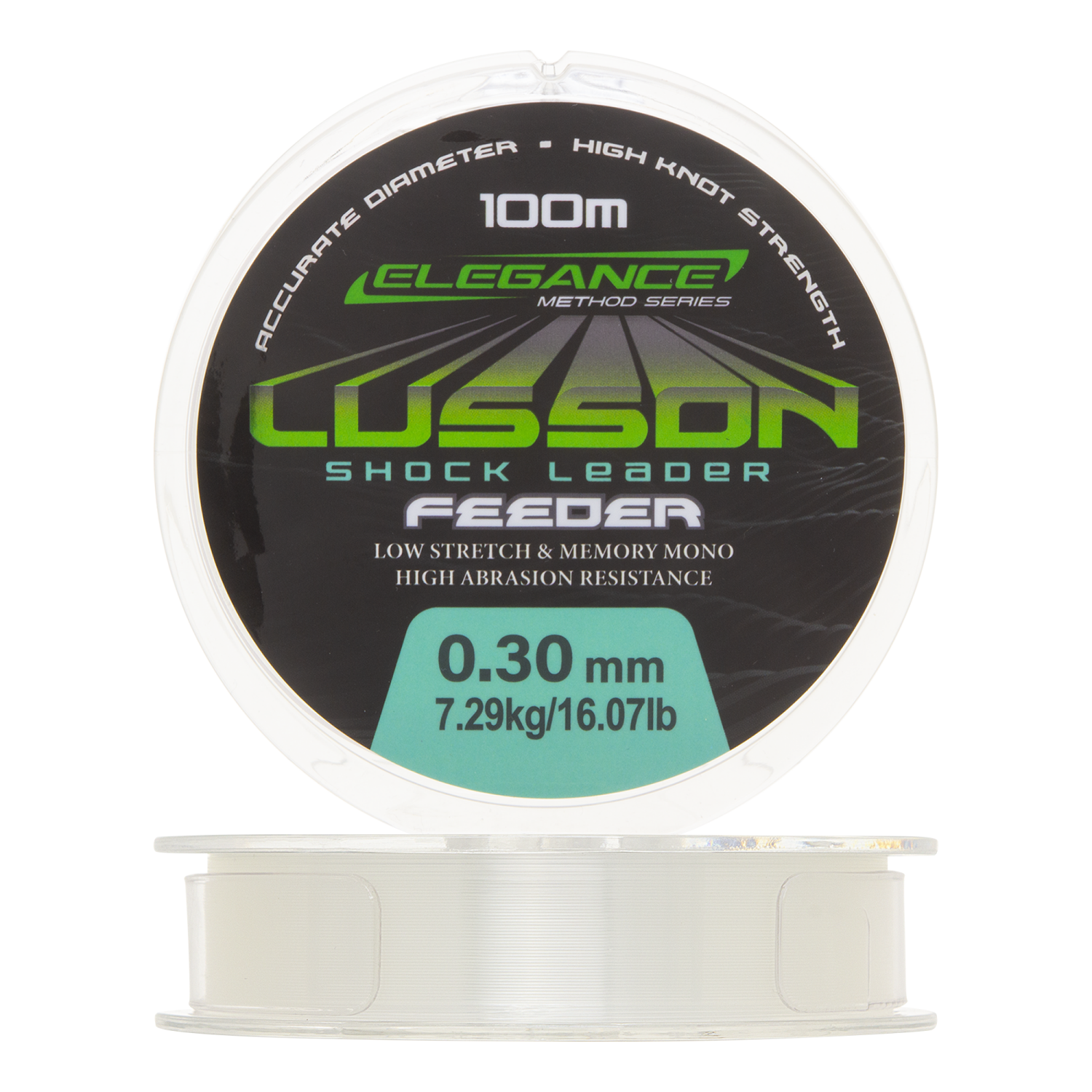 Леска монофильная Elegance Method Lusson Shock Leader Feeder 0,30мм 100м (clear)