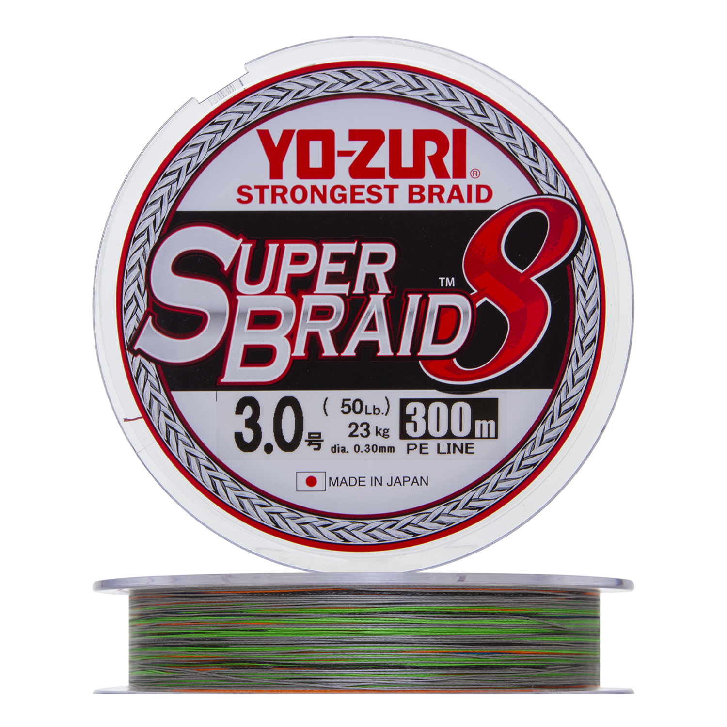 Шнур плетеный Yo-Zuri PE Superbraid 8 #3,0 0,30мм 300м (5color)