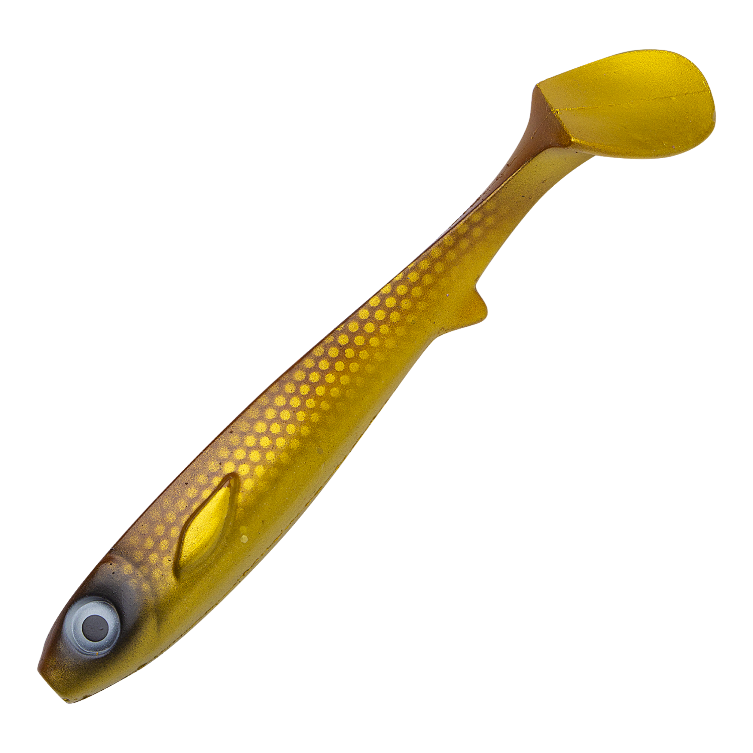 Приманка силиконовая Strike Pro Flatnose Shad 190мм #Golddigger