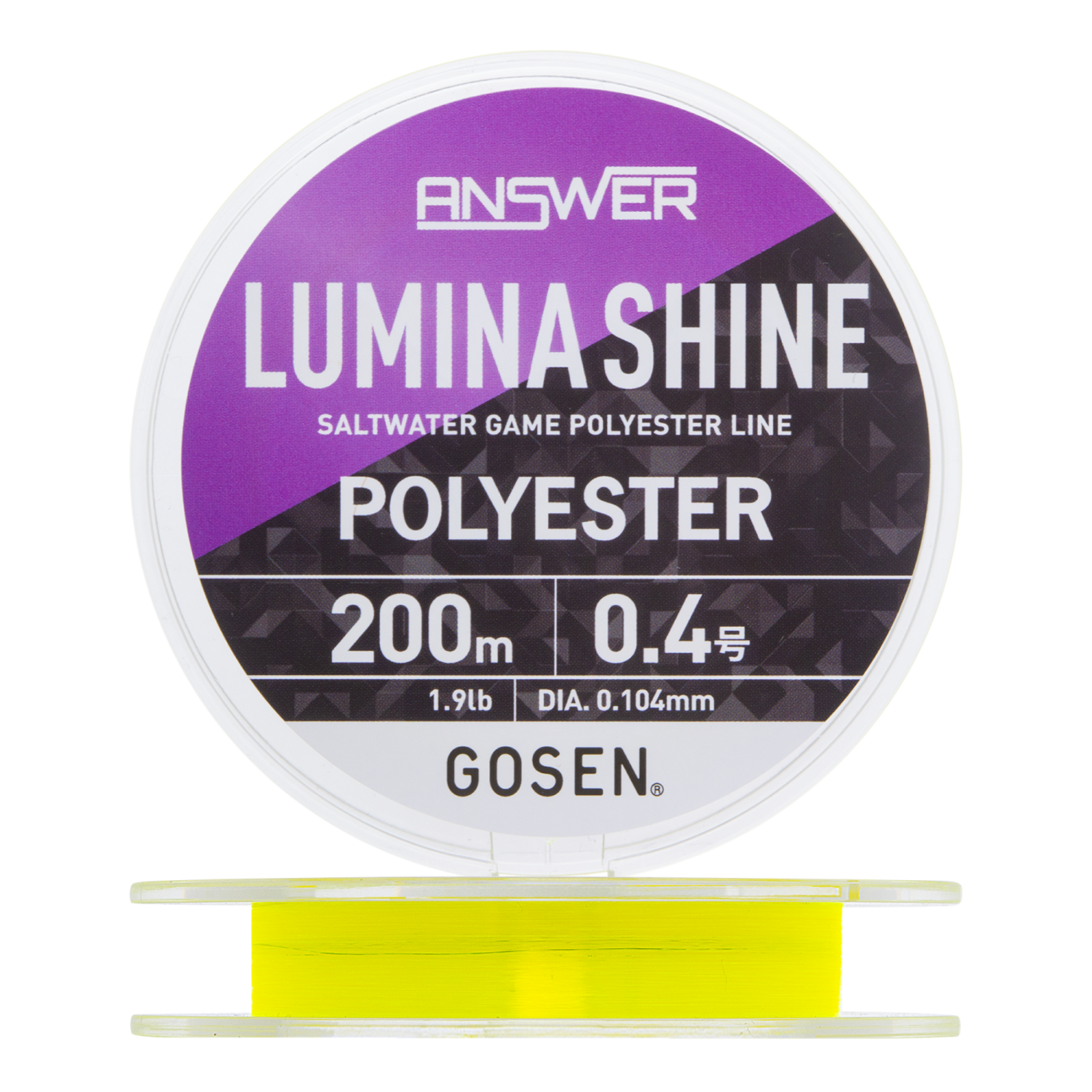 Эстер Gosen Answer Lumina Shine #0,4 0,104мм 200м (yellow)