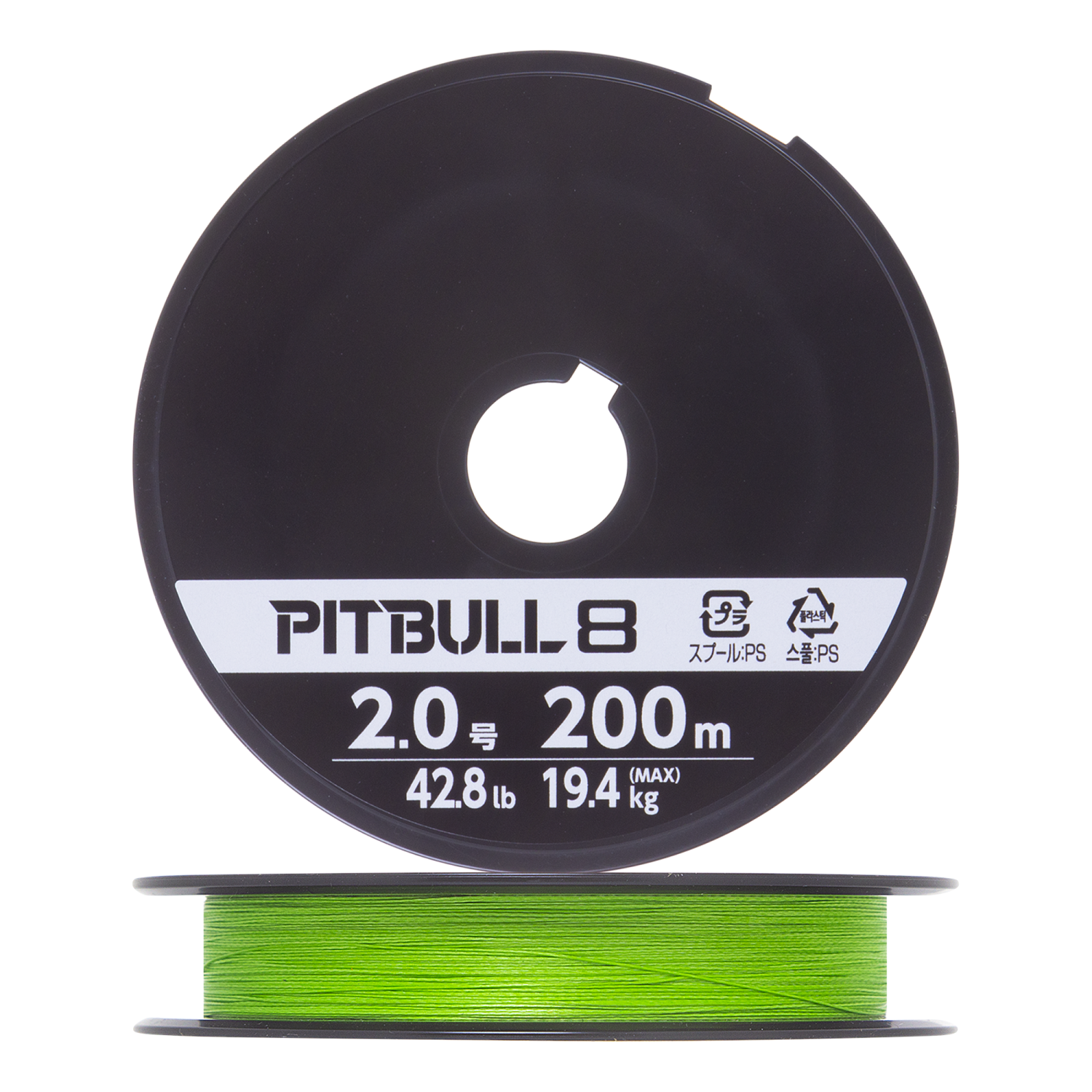 Шнур плетеный Shimano Pitbull 8 #2,0 0,235мм 200м (lime green)