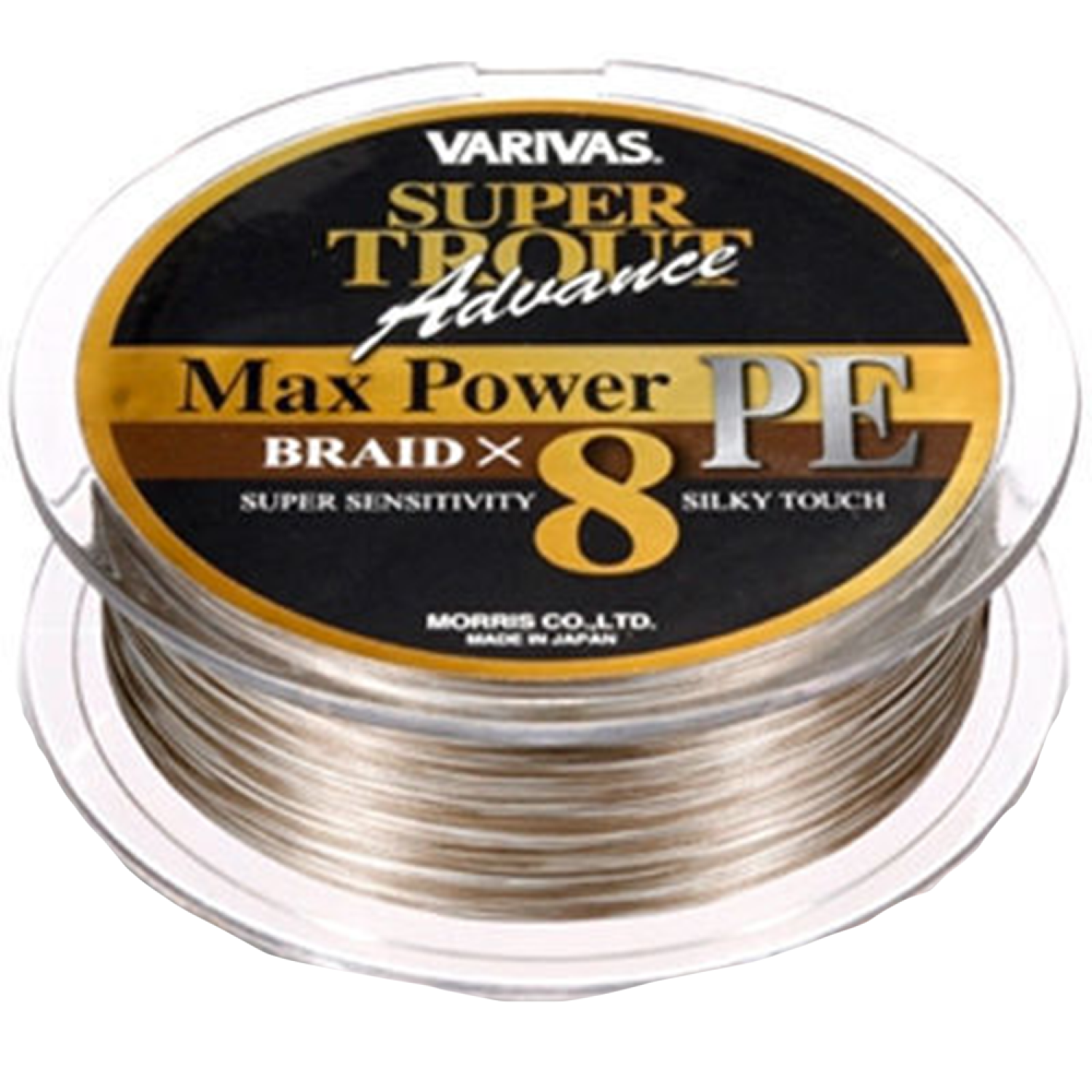 Шнур плетеный Varivas Super Trout Advance Max Power PE Braid X8 10 0165мм 150м champagne gold white marking 2990₽