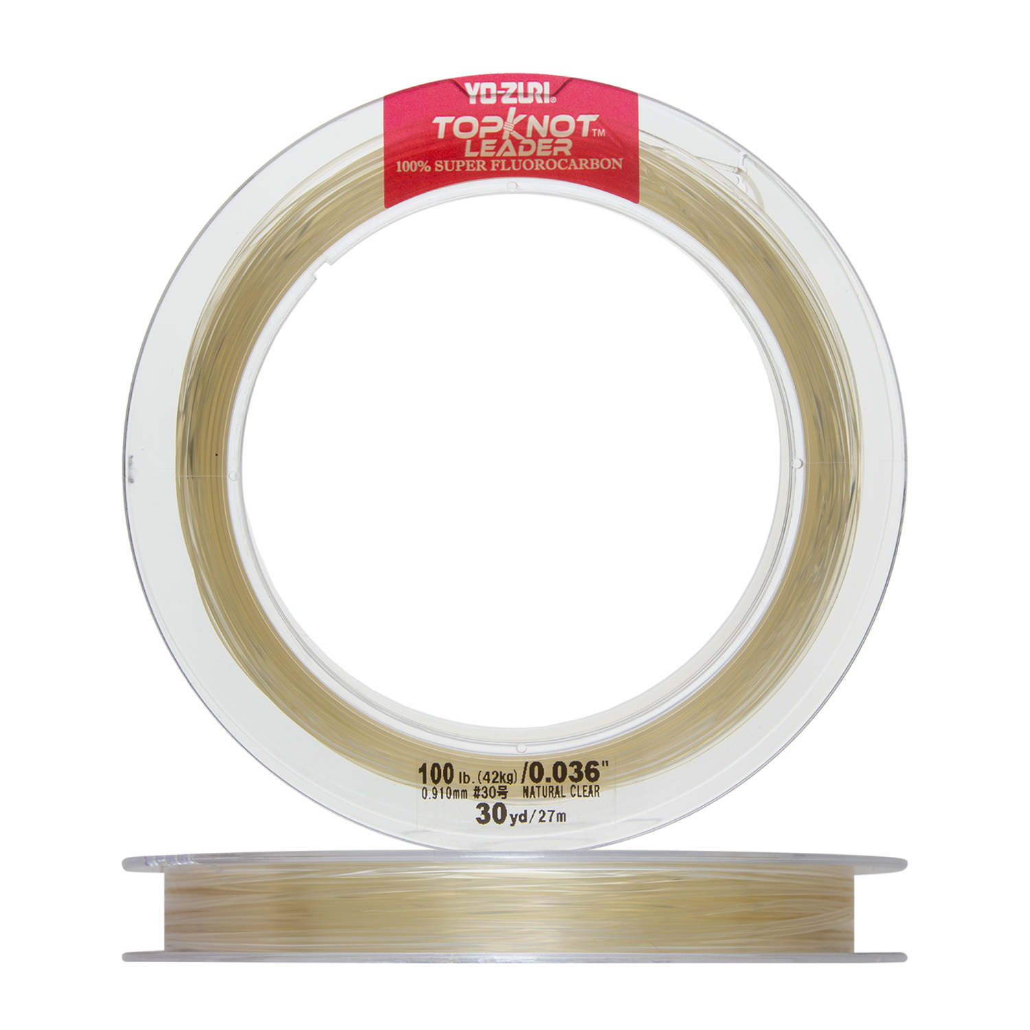 Флюорокарбон Yo-Zuri Topknot Leader Fluorocarbon 100% 0,910мм 27м (natural clear) - 3 рис.