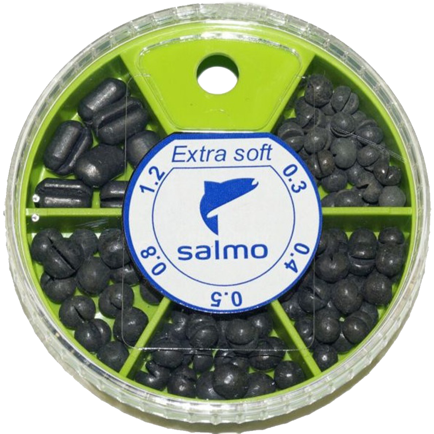 Набор грузов Salmo Exstra Soft комби малый №1 0,3-1,2гр/60гр