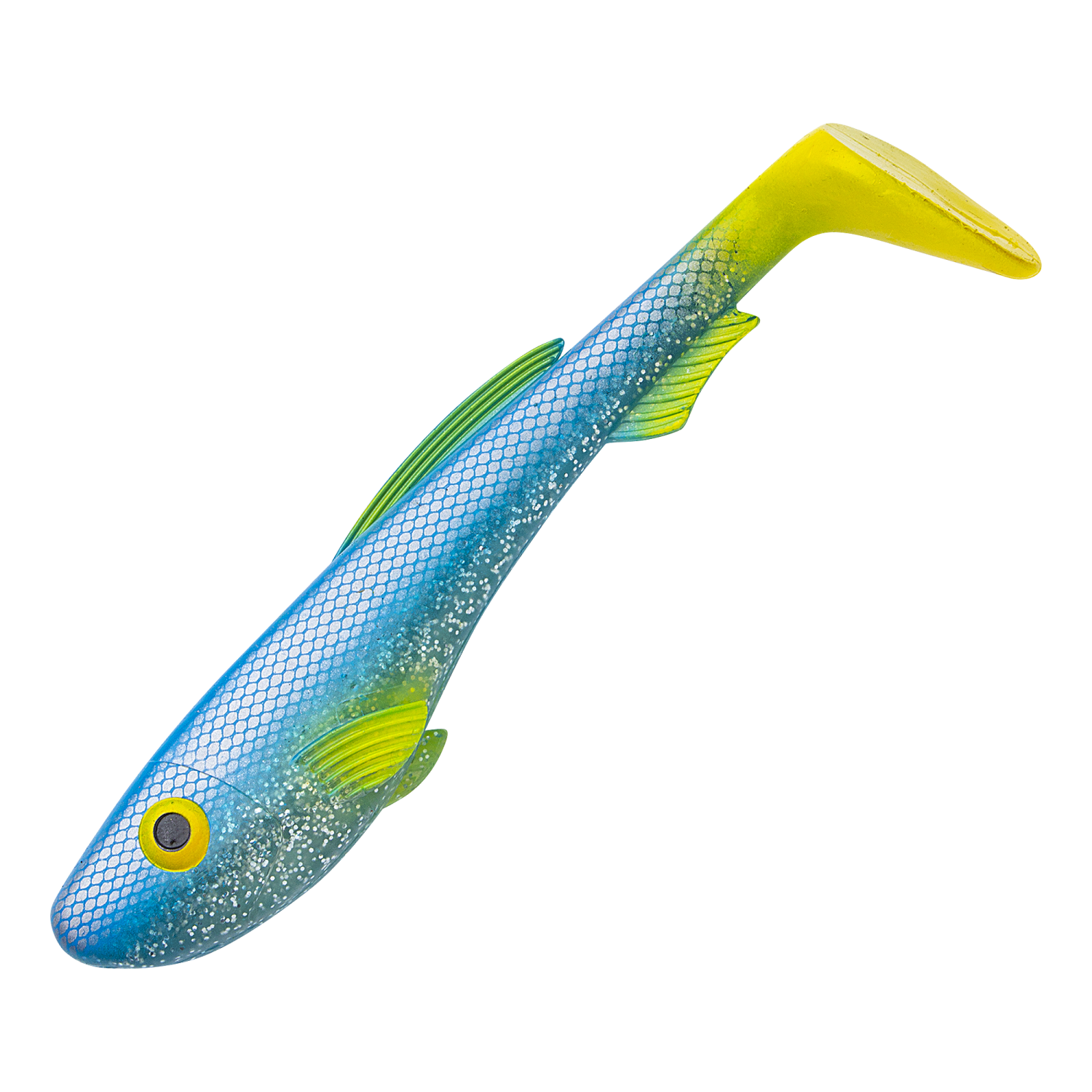 Приманка силиконовая Abu Garcia Beast Paddle Tail 17см (6,5") #Blue Lagoon