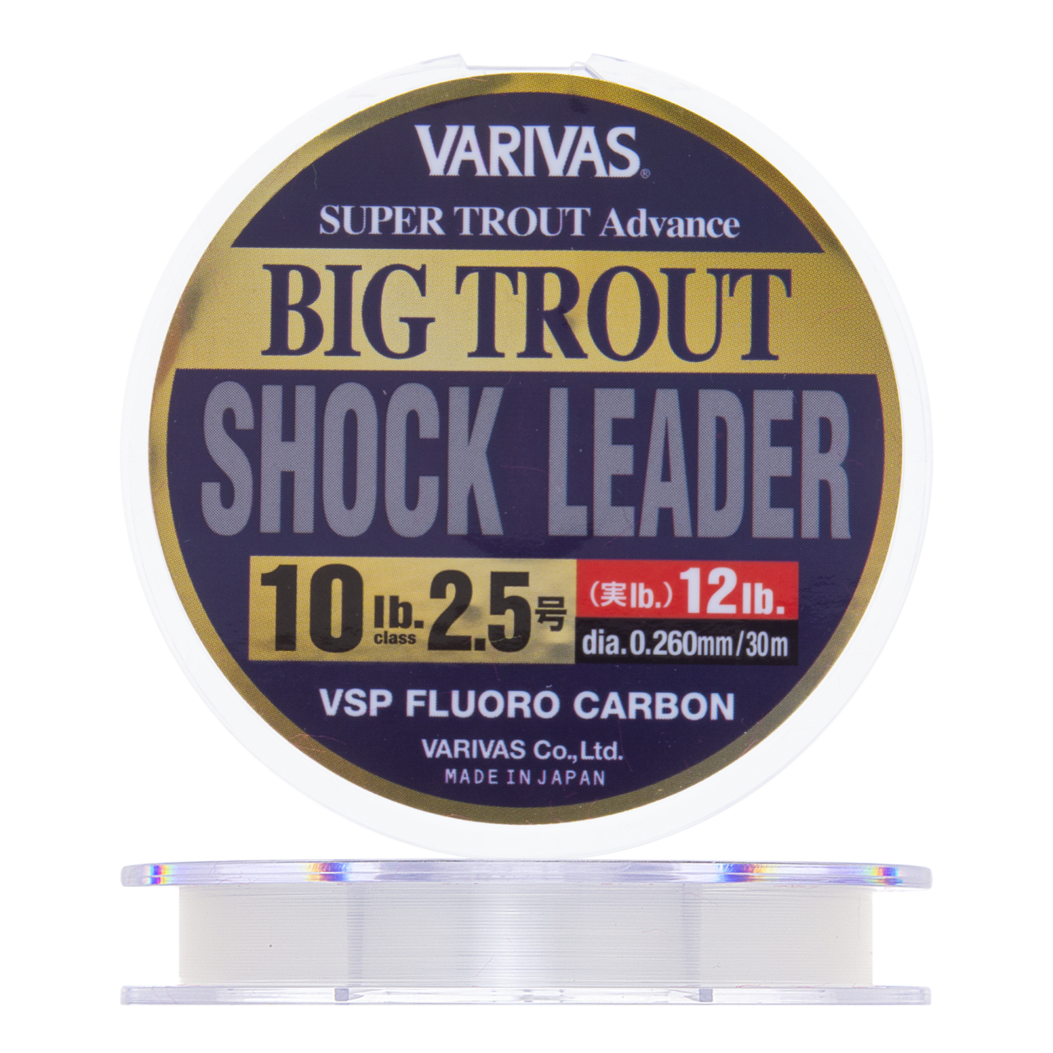 Флюорокарбон Varivas Big Trout Shock Leader VSP Fluorocarbon 25 0260мм 10Lb 30м clear 1213₽