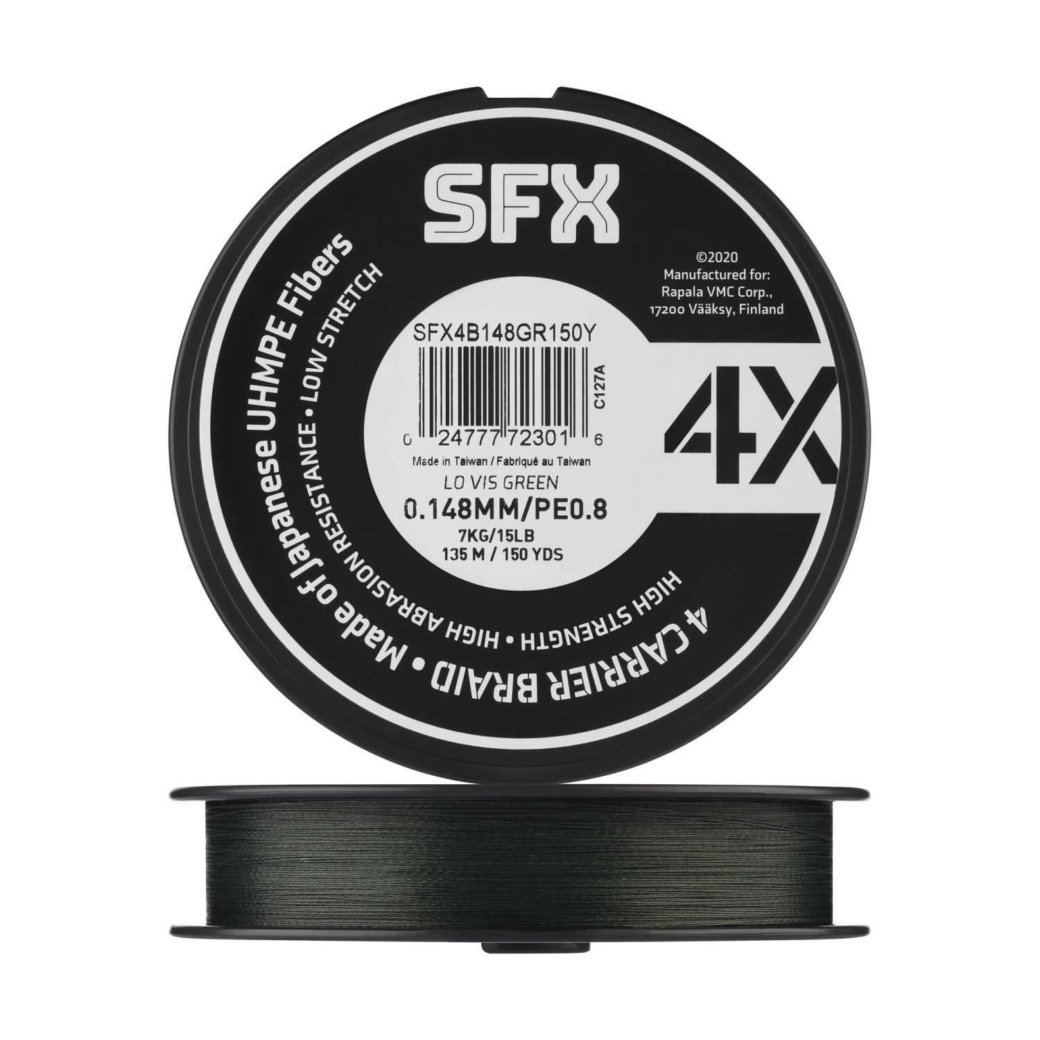 Шнур плетеный Sufix SFX 4X #0,8 0,148мм 135м (green)