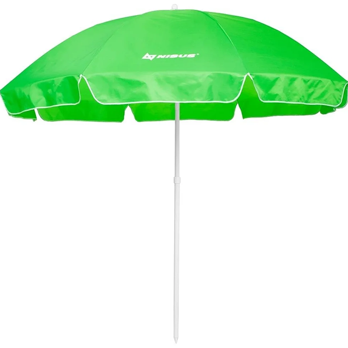 Зонт пляжный Nisus N-240 d2,4м прямой зеленый