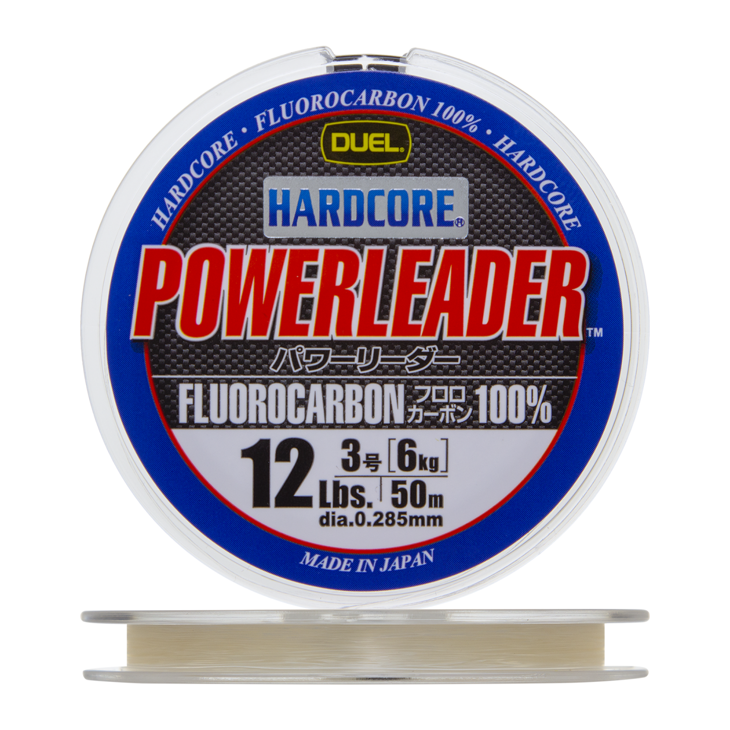 Флюорокарбон Duel Hardcore Powerleader FC Fluorocarbon 100% #3 0,285мм 50м (clear)