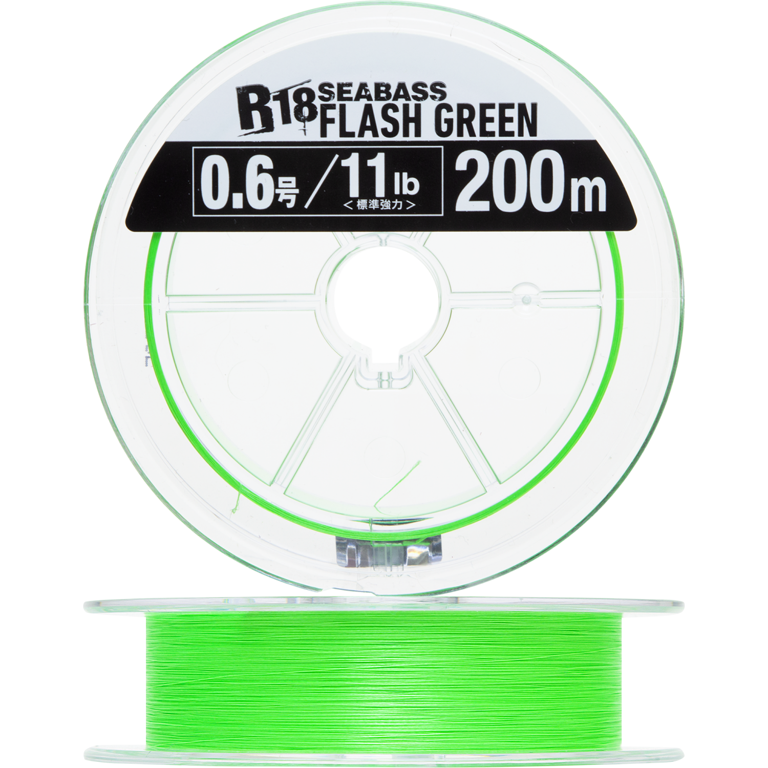 Шнур плетеный Seaguar R-18 Seabass PE X8 #0,6 0,128мм 200м (flash green)