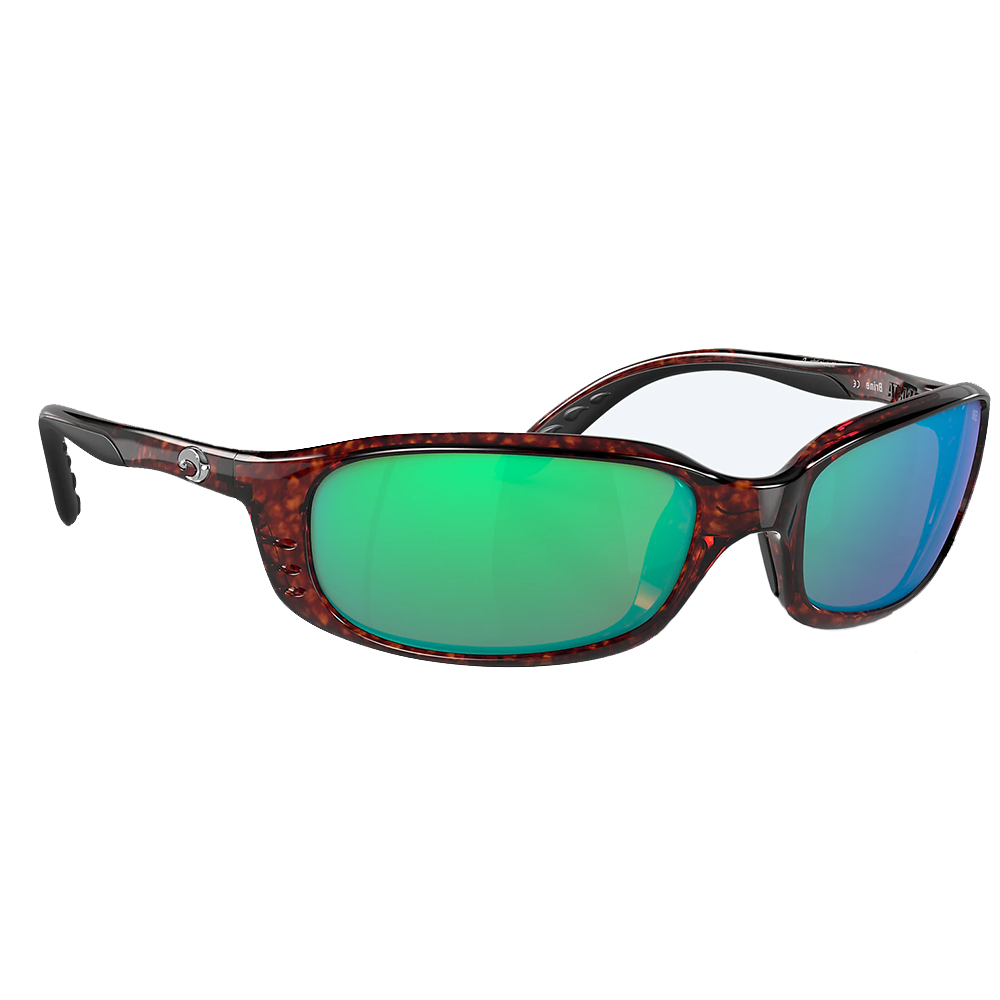 Очки солнцезащитные поляризационные Costa Brine 580 GLS Tortoise/Green Mirror цена и фото