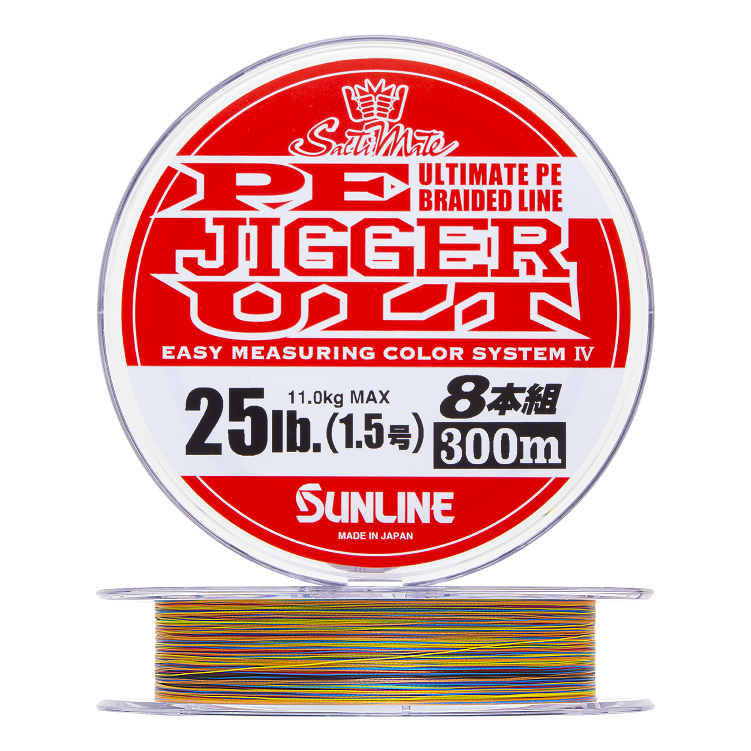 Шнур плетеный Sunline Pe Jigger Ult 8 braid #1,5 0,205мм 300м (multicolor)