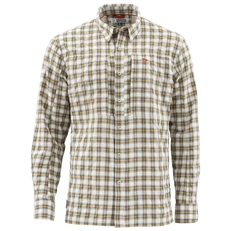 Рубашка Simms Bugstopper LS Shirt 2XL Plaid Cork Plaid