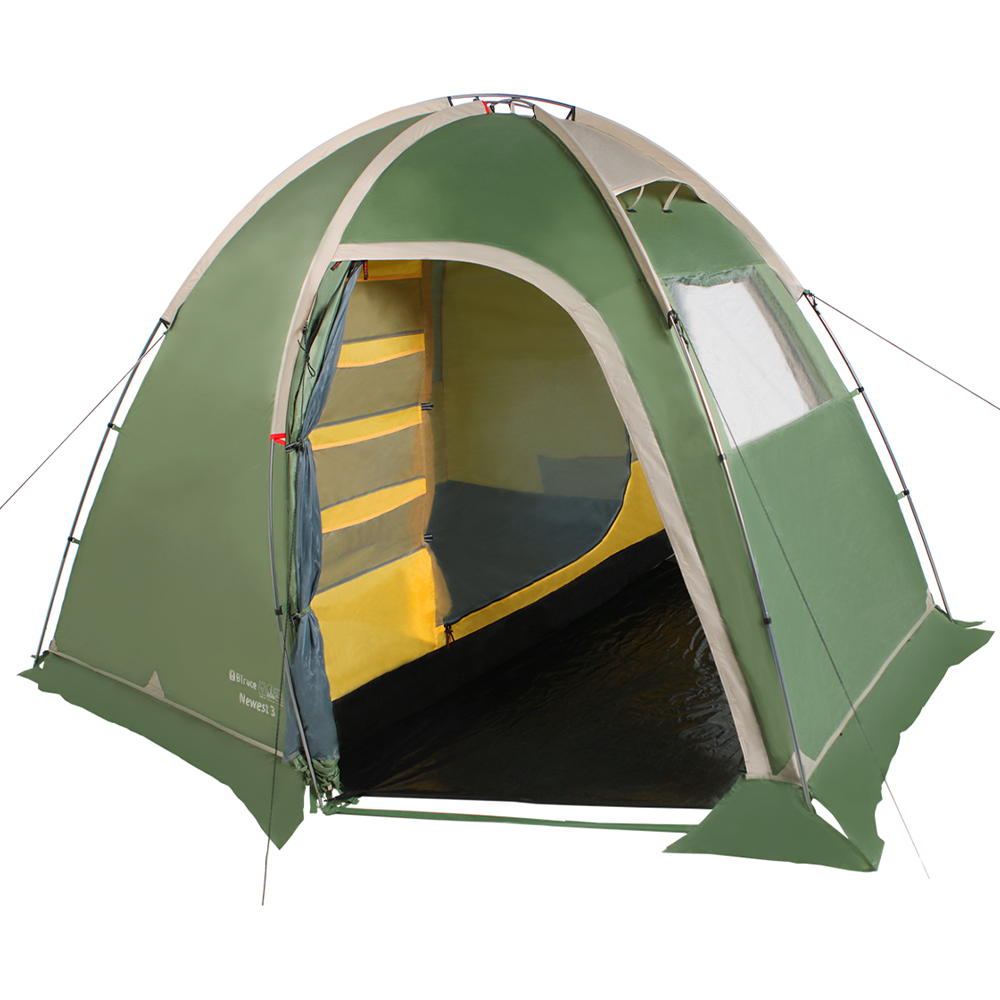 Палатка BTrace Newest 3 зеленый/бежевый цена и фото