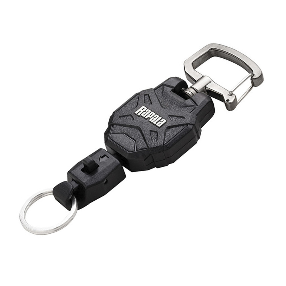 Ретривер Rapala RCD Medium Retractable Lanyard Black