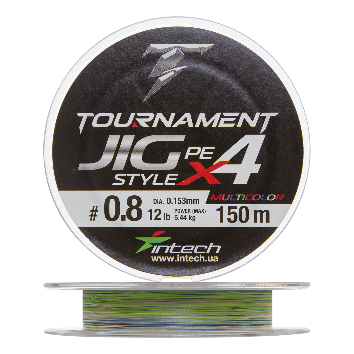 Шнур плетеный Intech Tournament Jig Style PE X4 #0,8 0,153мм 150м (multicolor)