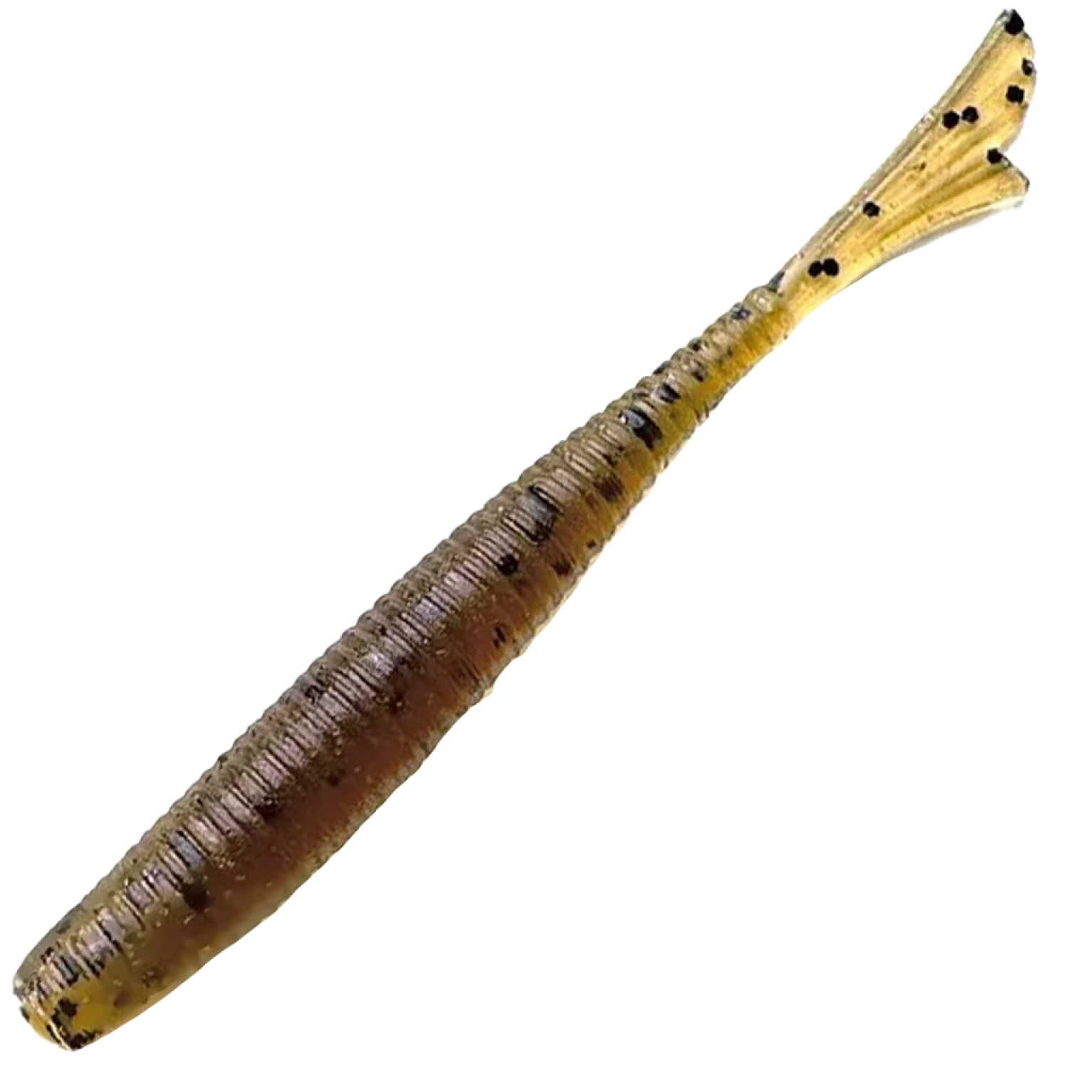 Приманка силиконовая Attack Fish Tail UL 2" #RS-S120 Natural Leech Black Flk