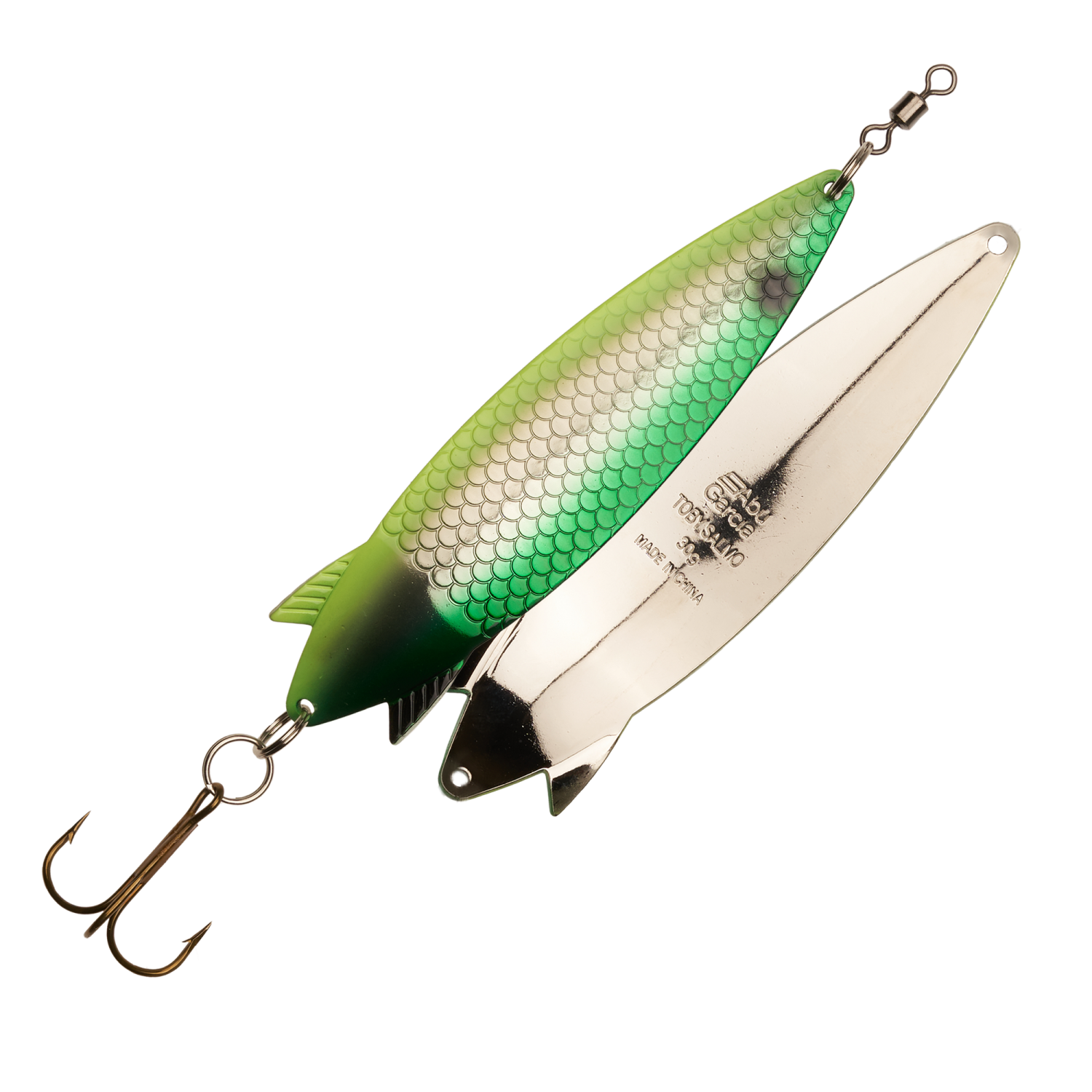 Блесна колеблющаяся Abu Garcia Toby Salmo 30гр #Green/YE