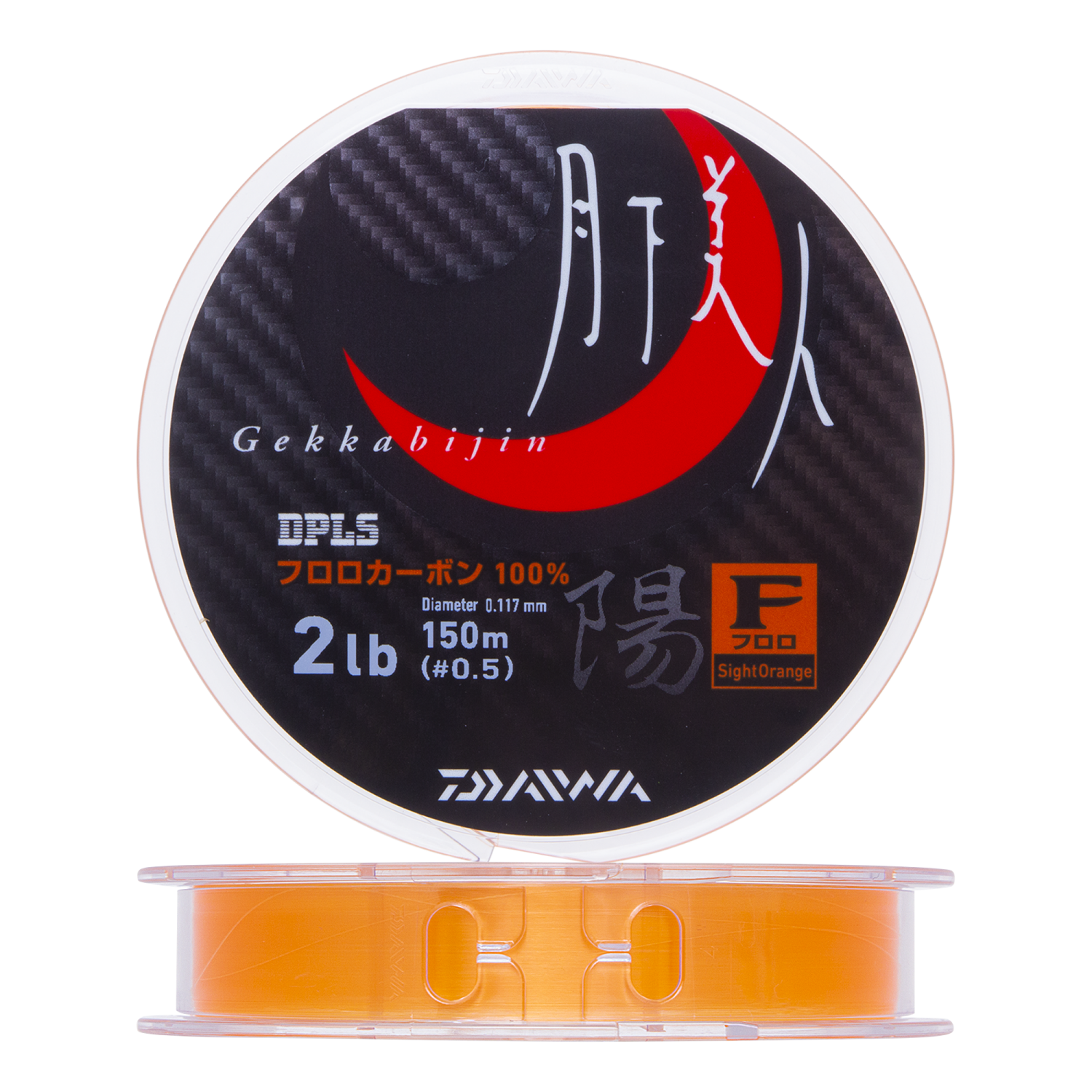 Флюорокарбон Daiwa Gekkabijin Type-F You 2Lb #0,5 0,117мм 150м (sight orange)