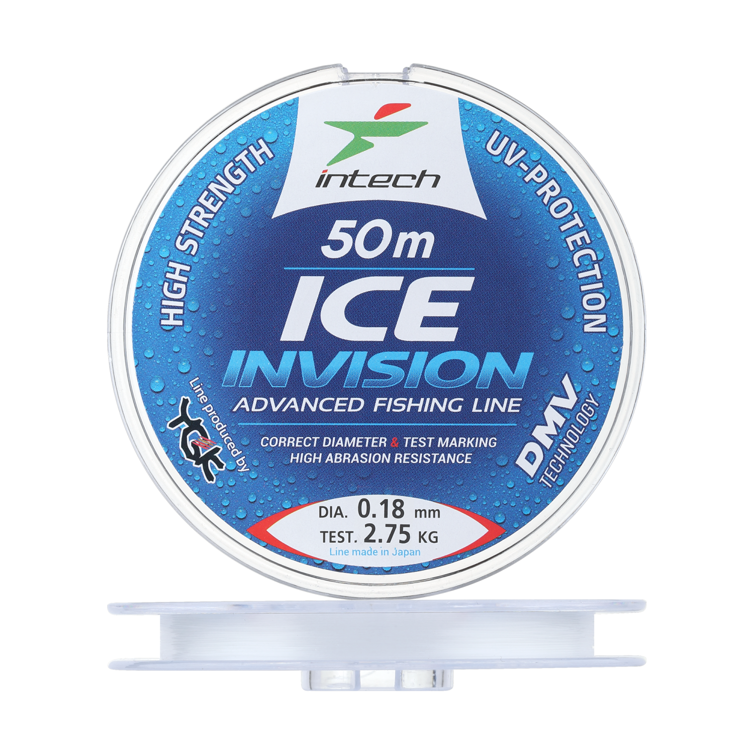 Леска монофильная Intech Invision Ice Line 0,18мм 50м (clear)