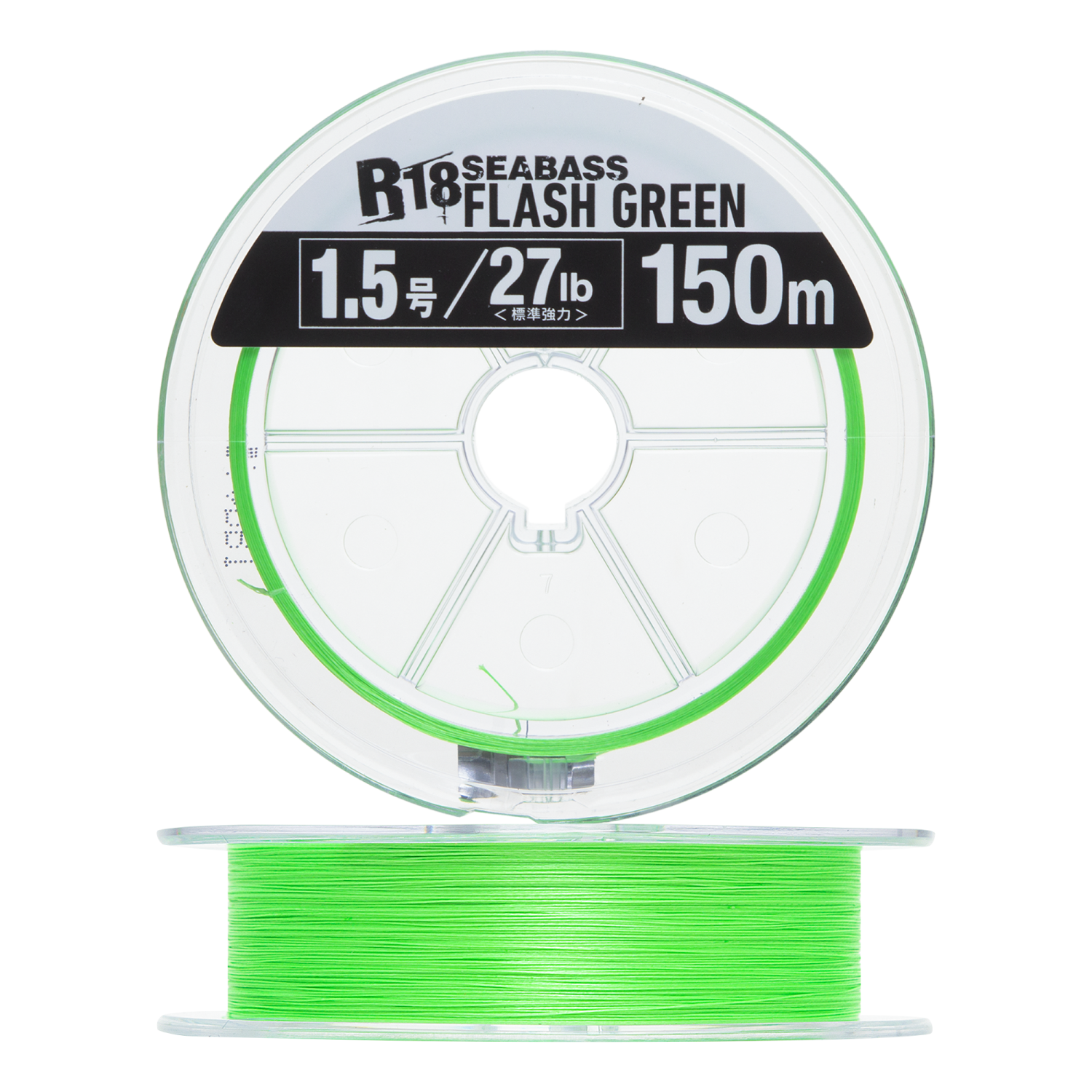 Шнур плетеный Seaguar R-18 Seabass PE X8 #1,5 0,205мм 150м (flash green)