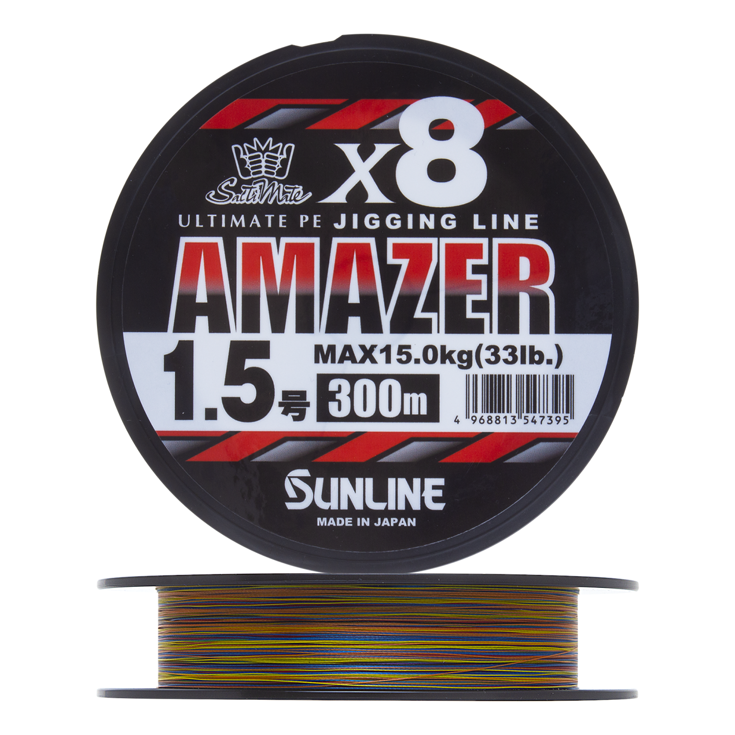 Шнур плетеный Sunline Amazer X8 #1,5 0,205мм 300м (multicolor)