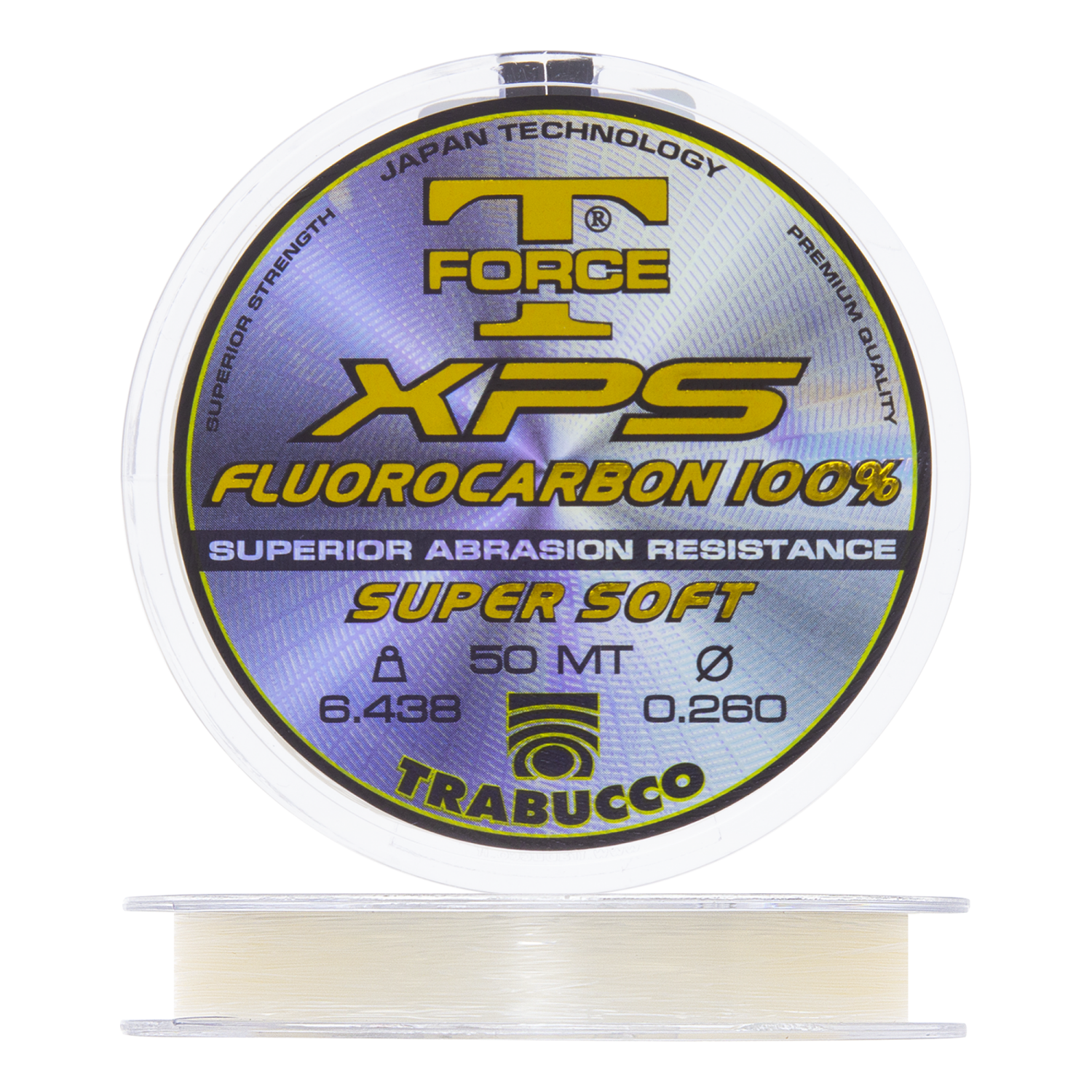 Флюорокарбон Trabucco T-Force XPS Fluorocarbon 100% Super Soft 0,260мм 50м (clear)