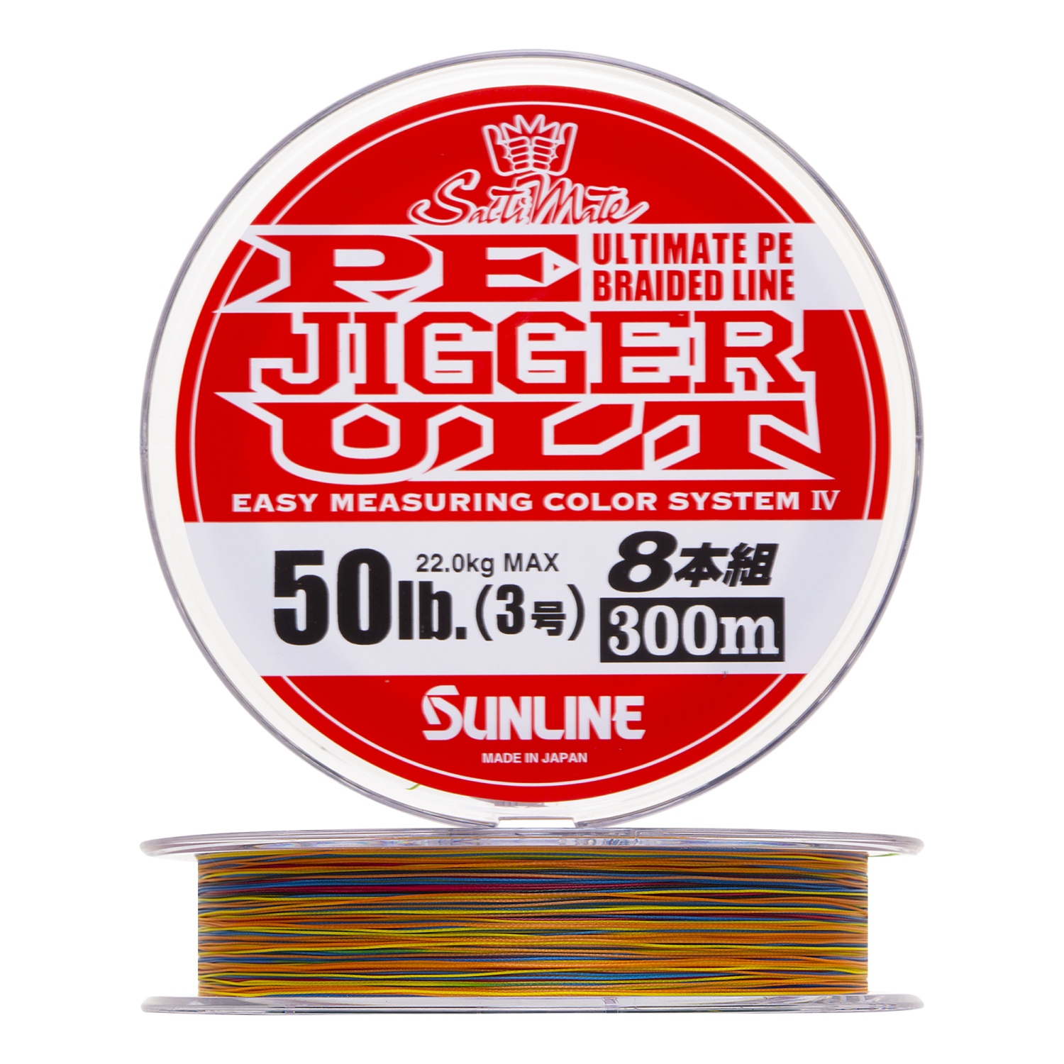 Шнур плетеный Sunline Pe Jigger Ult 8 braid #3,0 0,285мм 300м (multicolor)