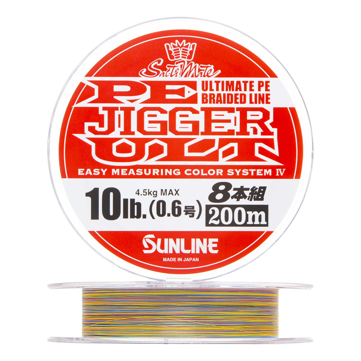 Шнур плетеный Sunline Pe Jigger Ult 8 braid #0,6 0,128мм 200м (multicolor)