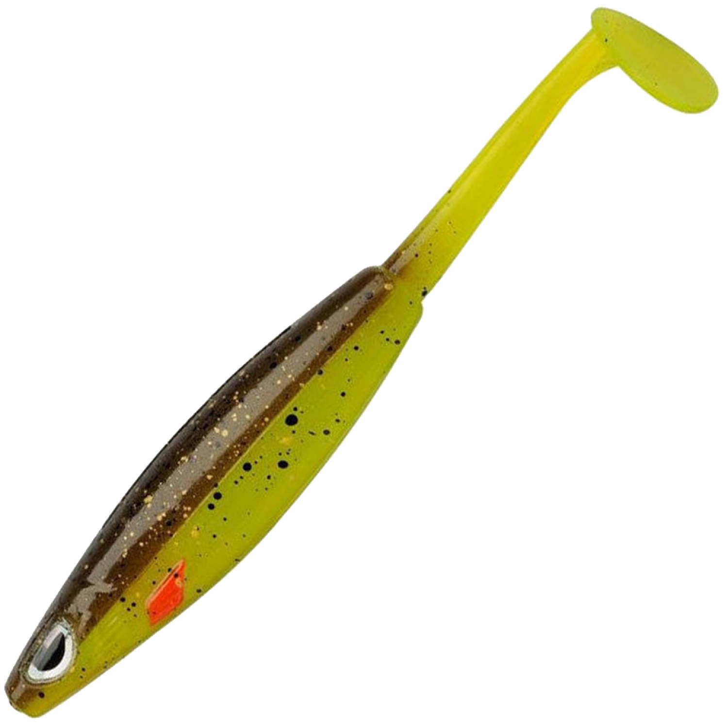 Приманка силиконовая Berkley Sick Vibe 9см (1шт) #Brown Chartreuse