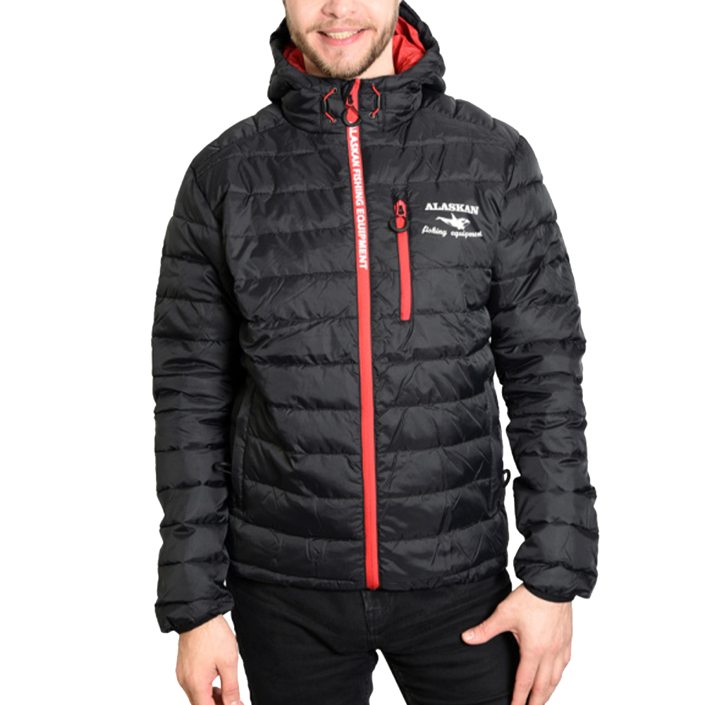 Куртка утепленная стеганая Alaskan Juneau S черный/красный