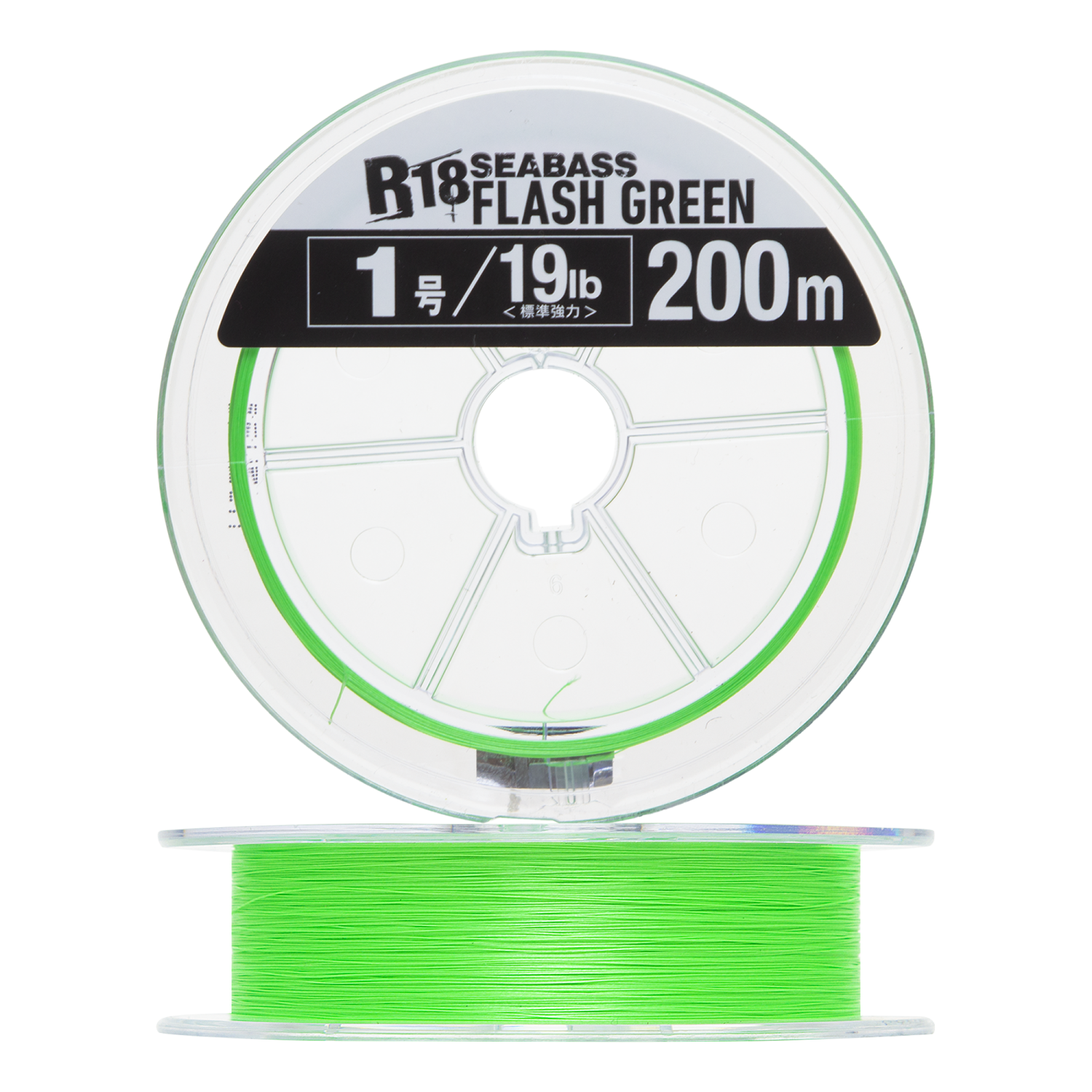 Шнур плетеный Seaguar R-18 Seabass PE X8 #1,0 0,165мм 200м (flash green)