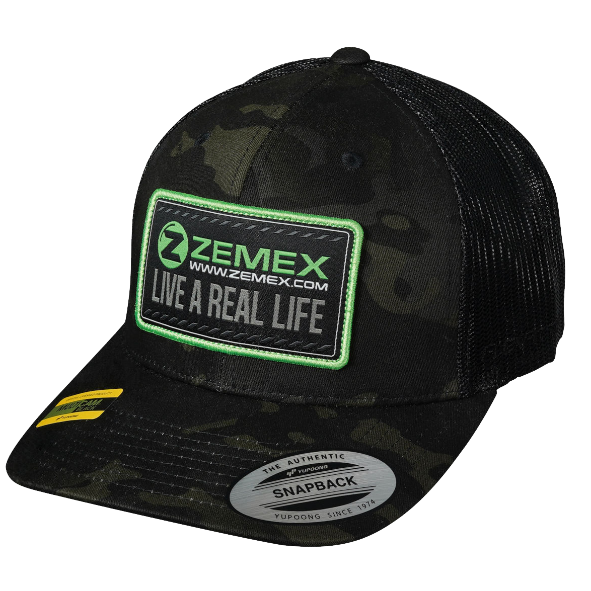 Бейсболка Zemex 6606MC OSFA Multicam Black