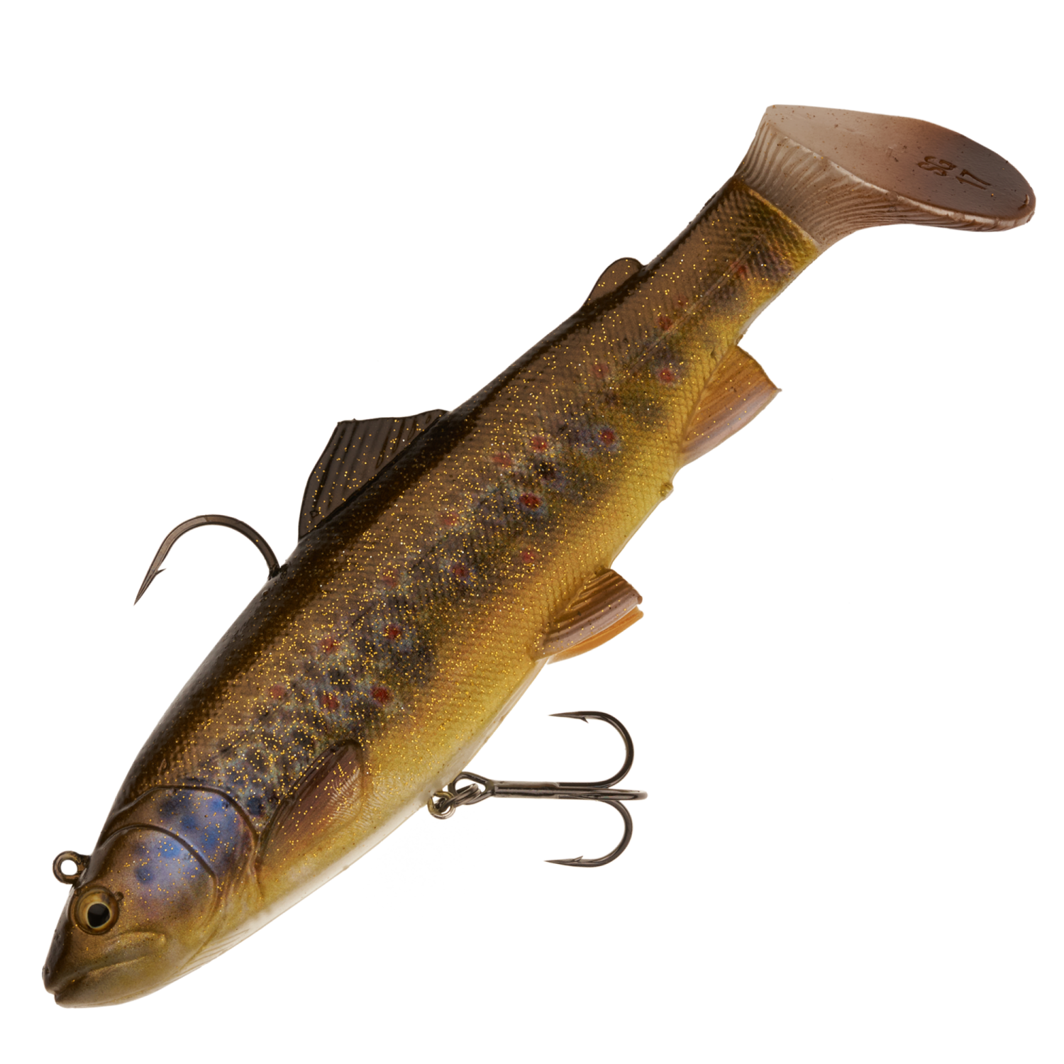 Свимбейт Savage Gear 4D Trout Rattle Shad 125 S #Dark Brown Trout