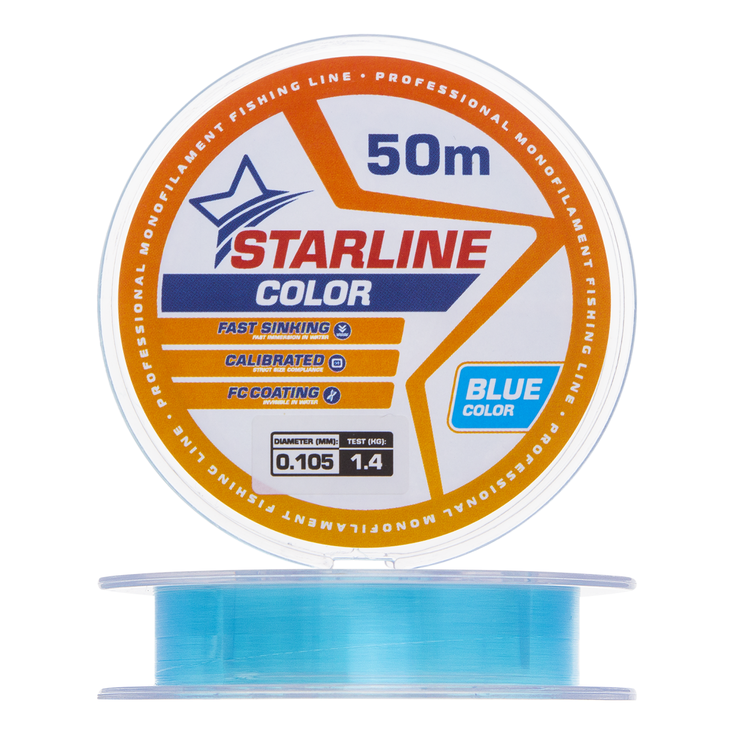 Леска монофильная IAM Starline 0,105мм 50м (blue)