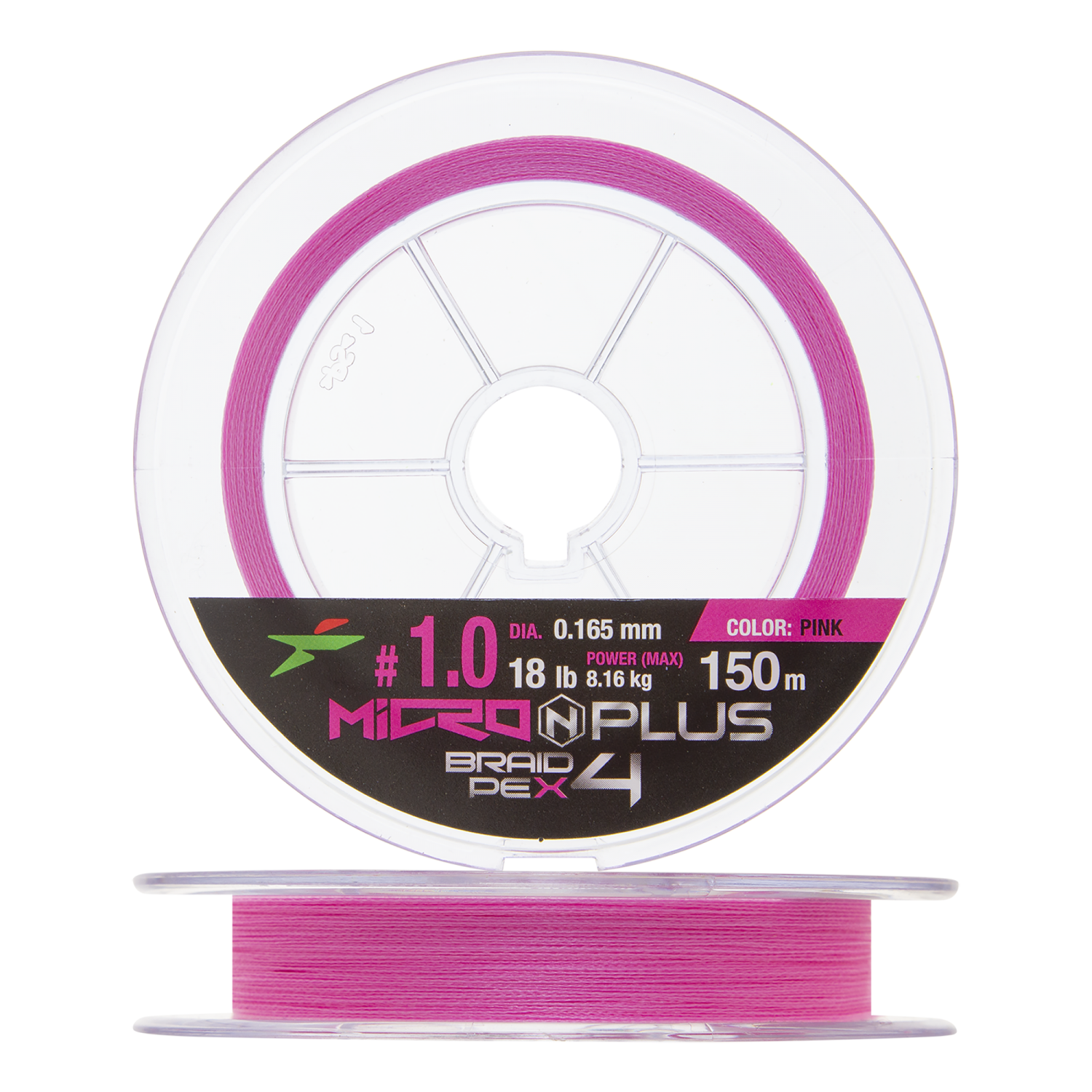 Шнур плетеный Intech Micron Plus PE X4 #1,0 0,165мм 150м (pink)