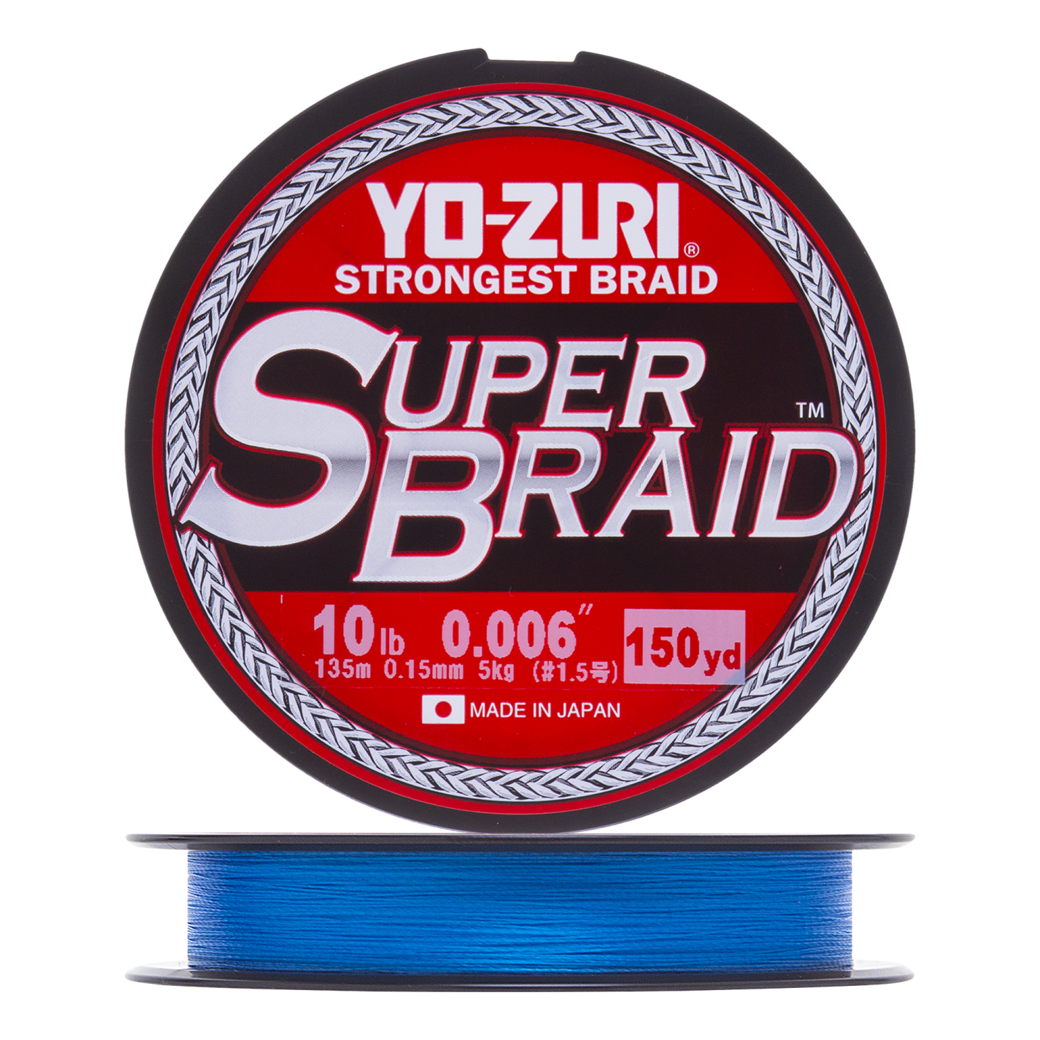 Шнур плетеный Yo-Zuri PE Superbraid 10Lb 0,15мм 135м (blue)