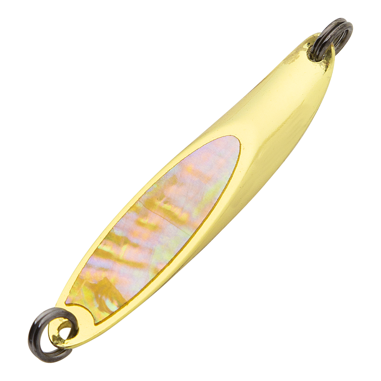 Блесна колеблющаяся Boggy Urizun Spoon Abalone 20гр #Glow/Gold