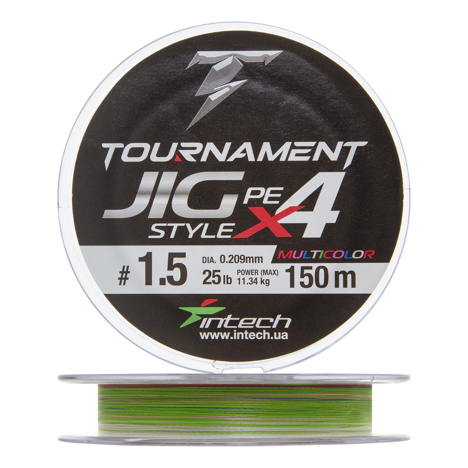 Шнур плетеный Intech Tournament Jig Style PE X4 #1,5 0,209мм 150м (multicolor)