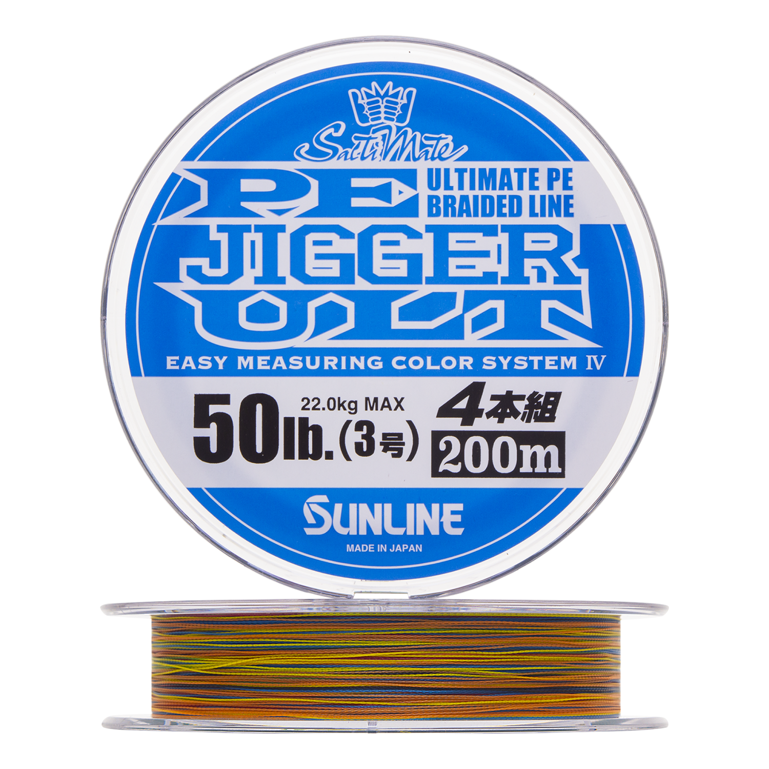 Шнур плетеный Sunline PE Jigger Ult 4 braid #3,0 0,285мм 200м (multicolor)