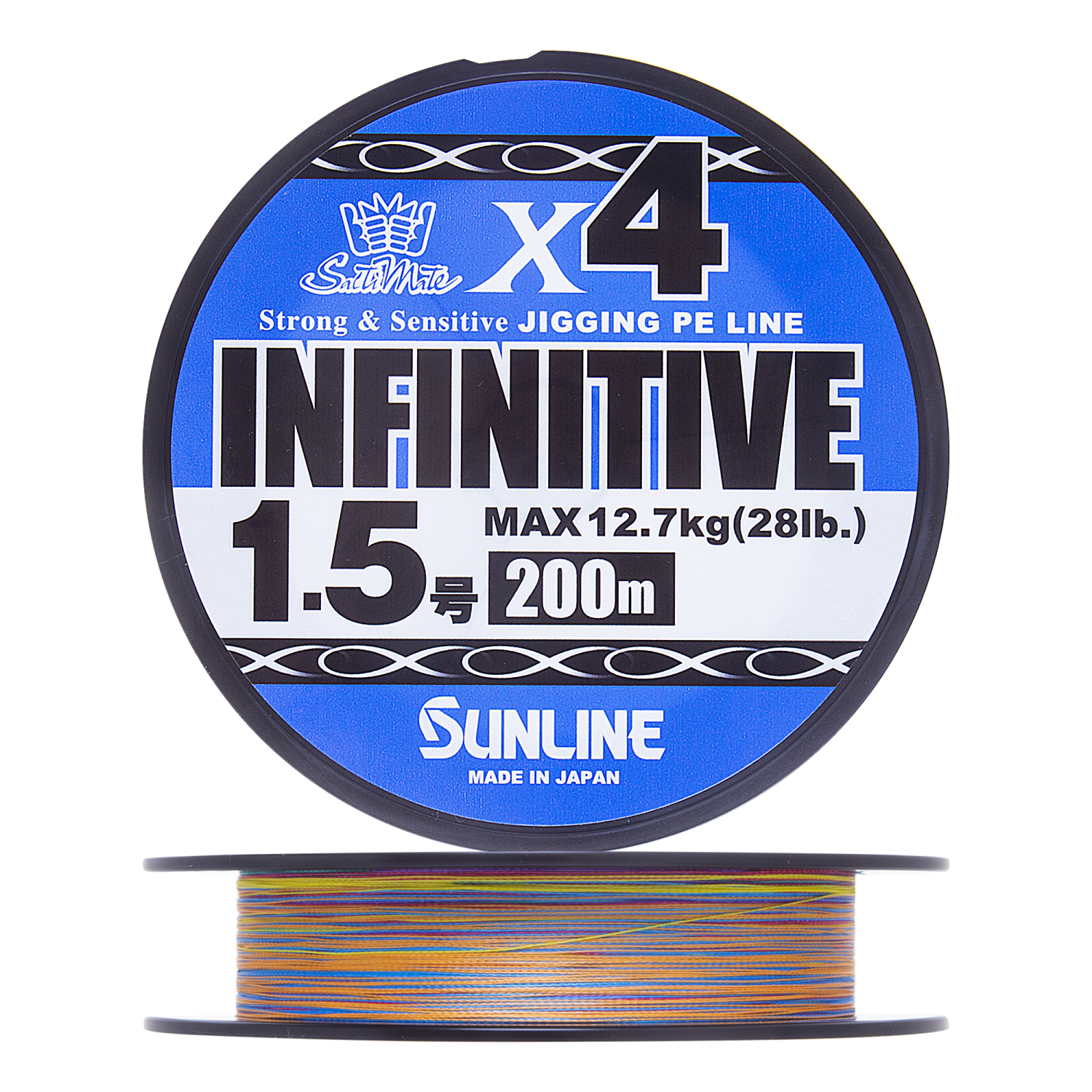 Шнур плетеный Sunline Infinitive X4 #1,5 0,209мм 200м (multicolor)