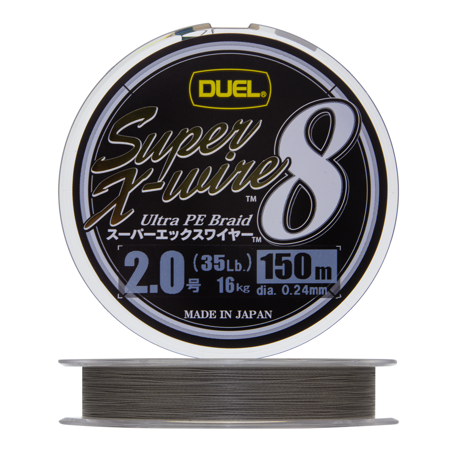 Шнур плетеный Duel PE Super X-Wire 8 #2,0 0,24мм 150м (silver)