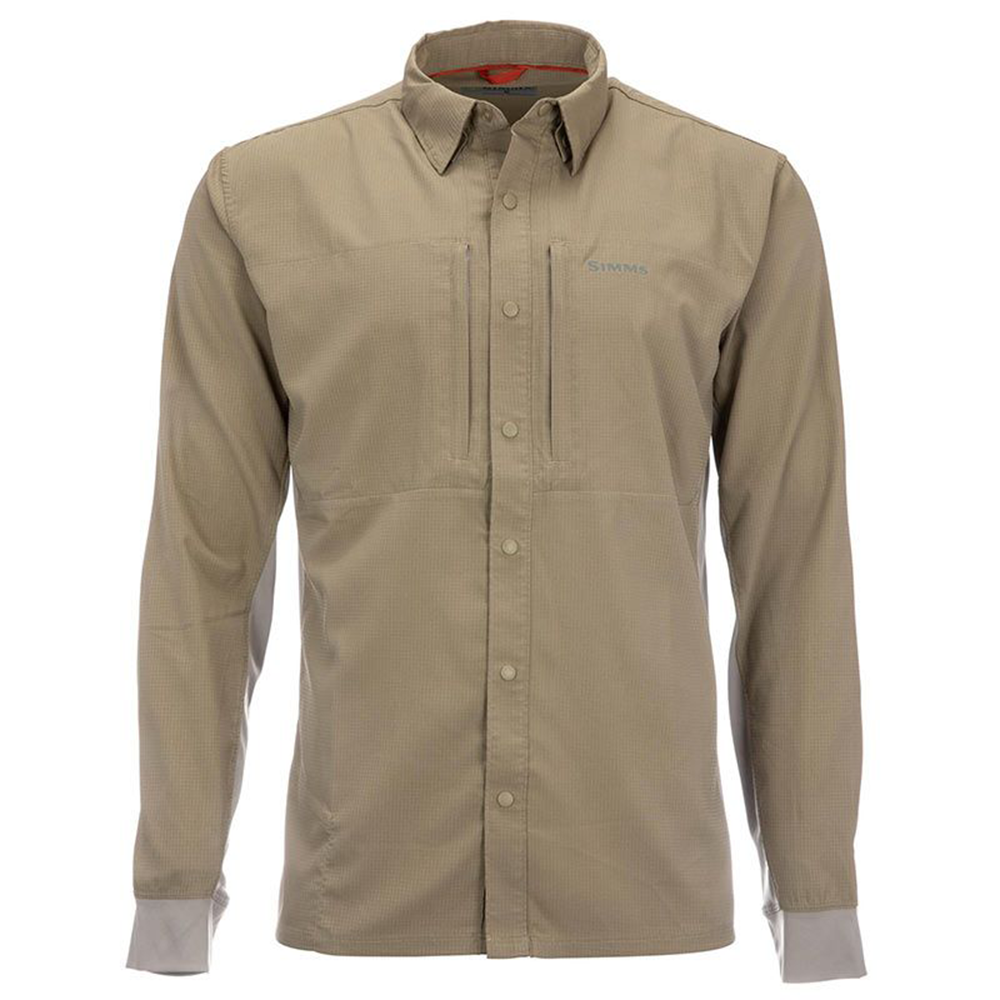 Рубашка Simms Bugstopper Intruder BiComp LS Shirt '21 3XL Tan рубашка simms bugstopper ls shirt 2xl plaid cork plaid